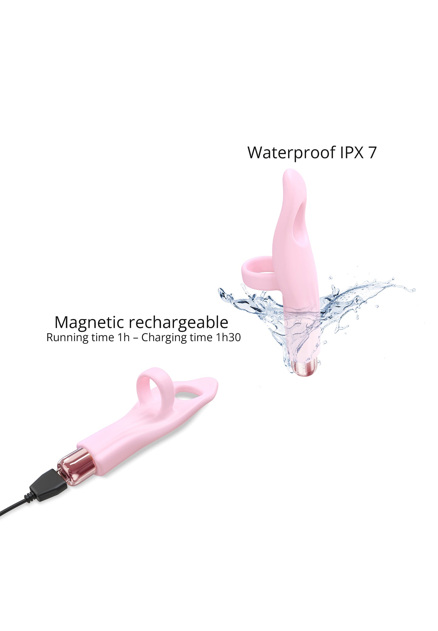 Rechargeable Clitoral Stimulator Tickle Me - Baby Pink