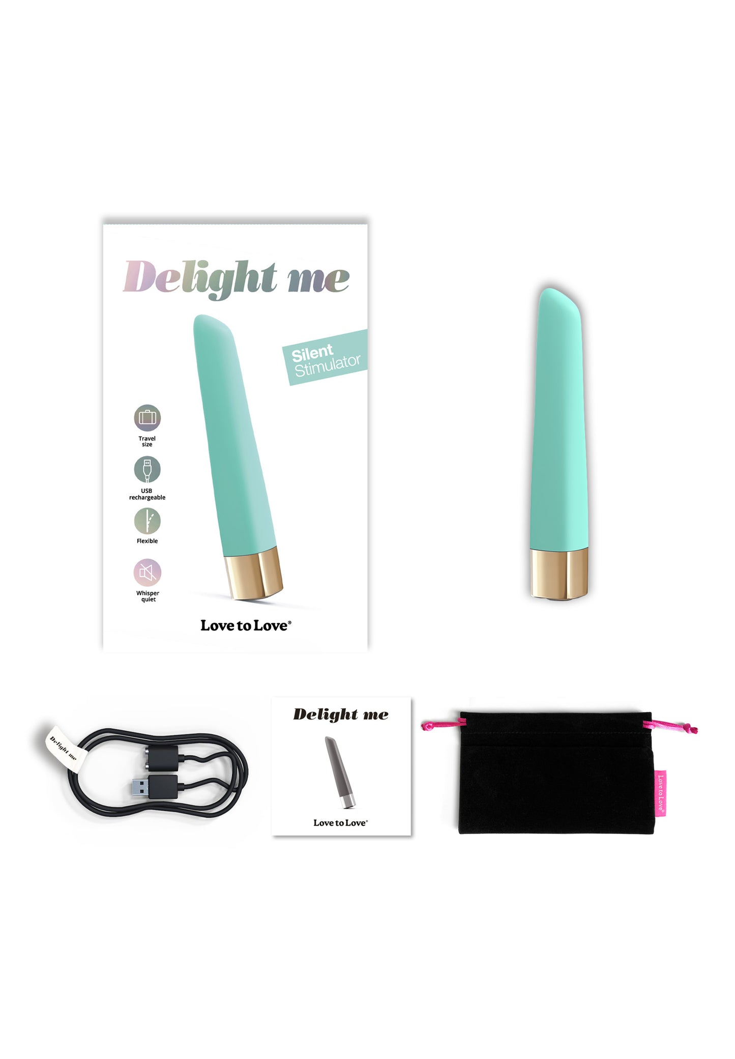 Vibrator & Clitoral Stimulator Delight Me - Enjoy Mint