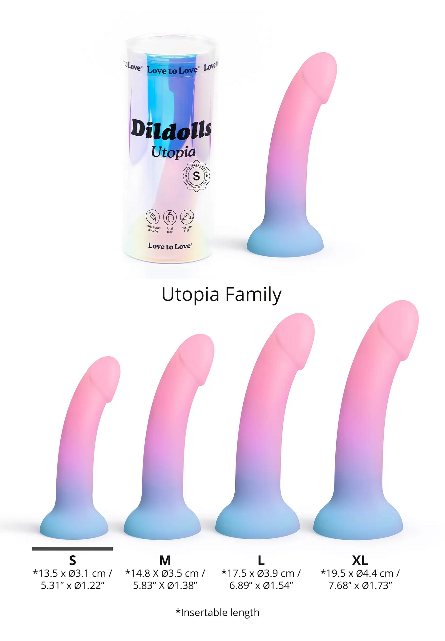 Dildolls - Silicone Dildos - Utopia S - Love to Love®