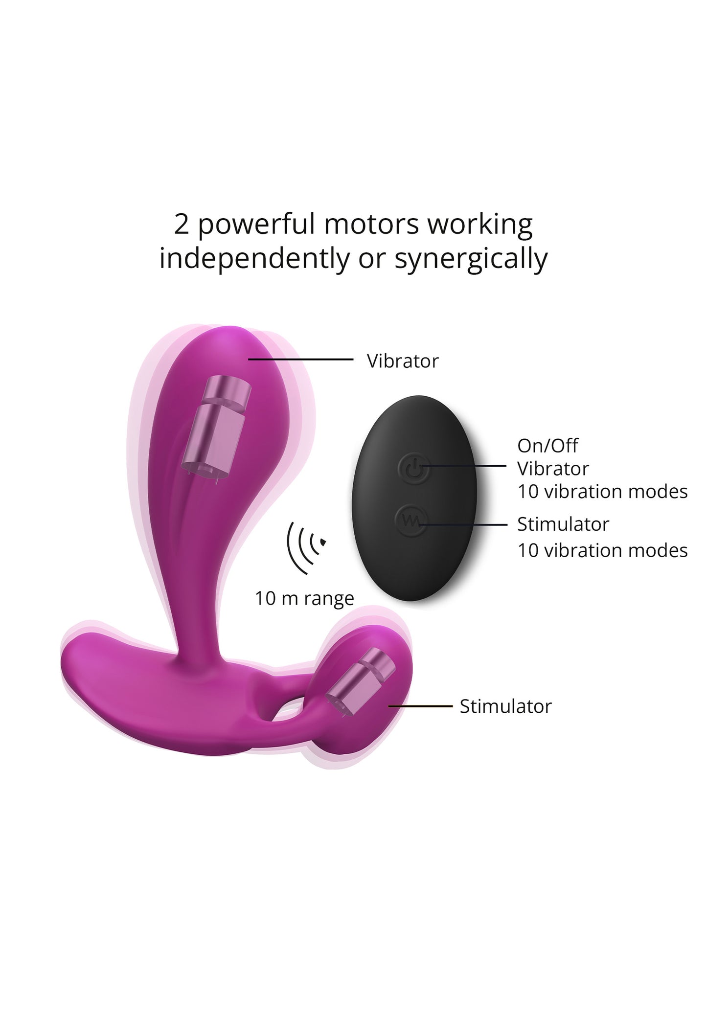 G Spot & P Spot Vibrator Witty - Sweet Orchid