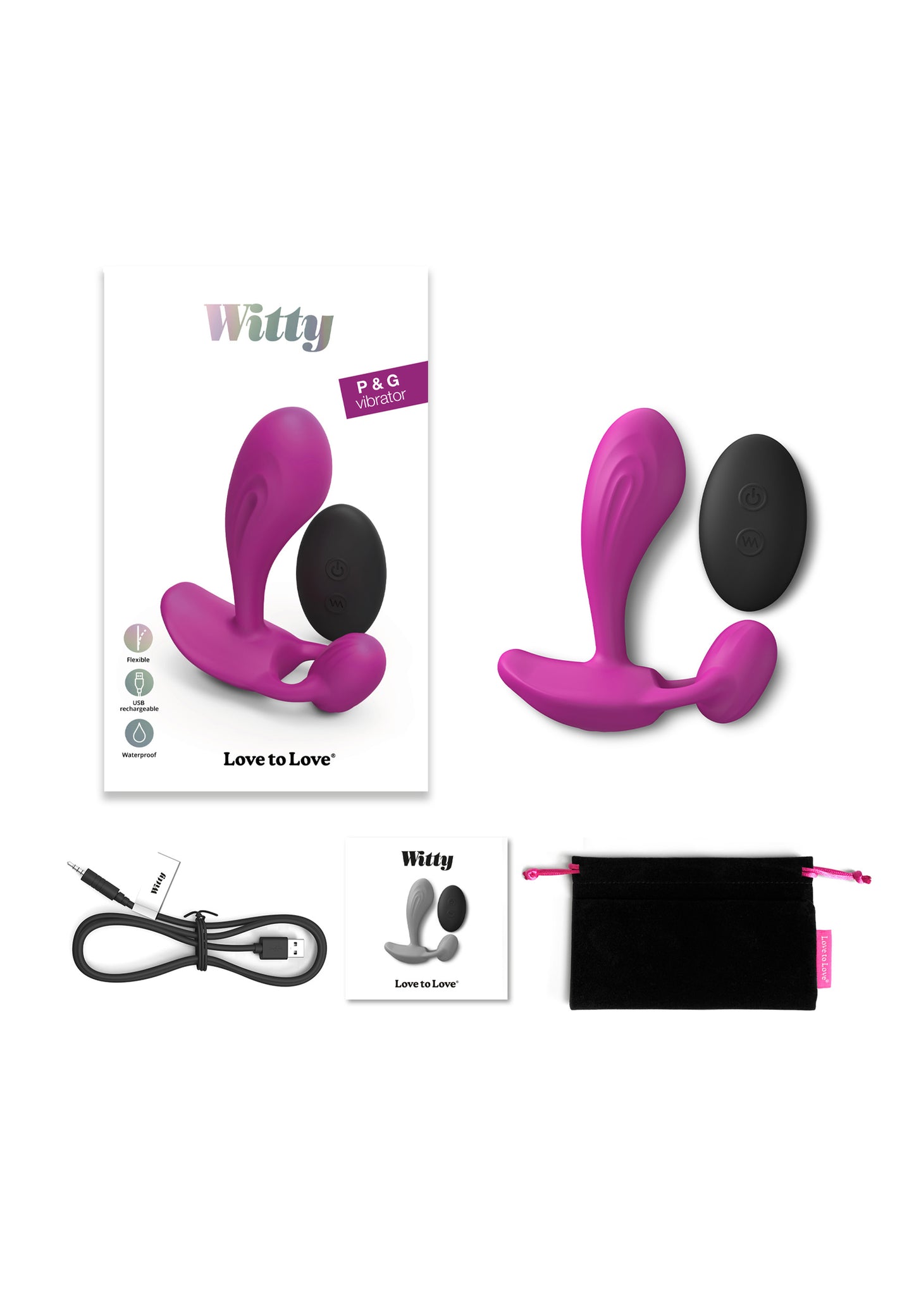 G Spot & P Spot Vibrator Witty - Sweet Orchid