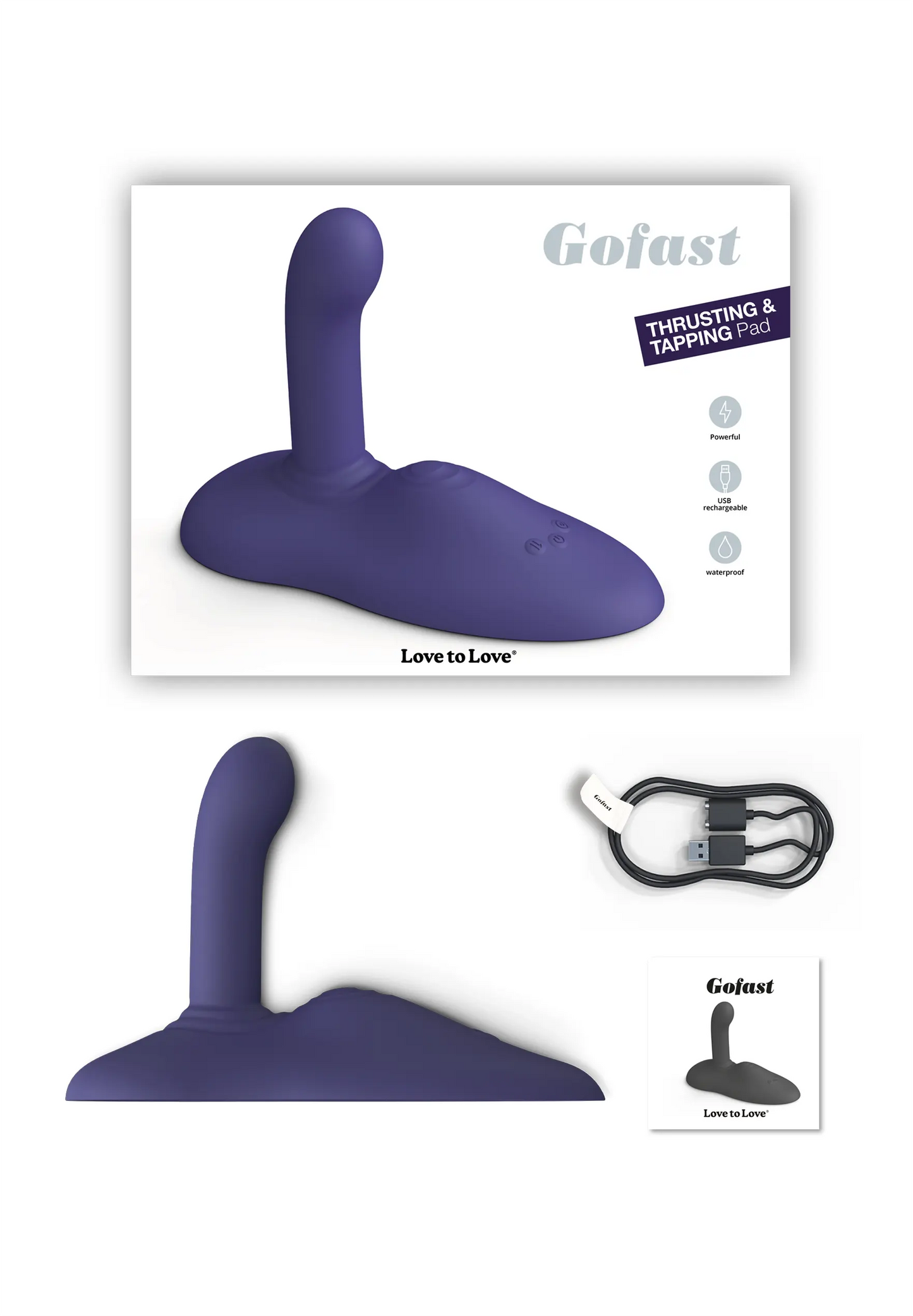 Gofast Vibrating Dildo Mount - Love to Love