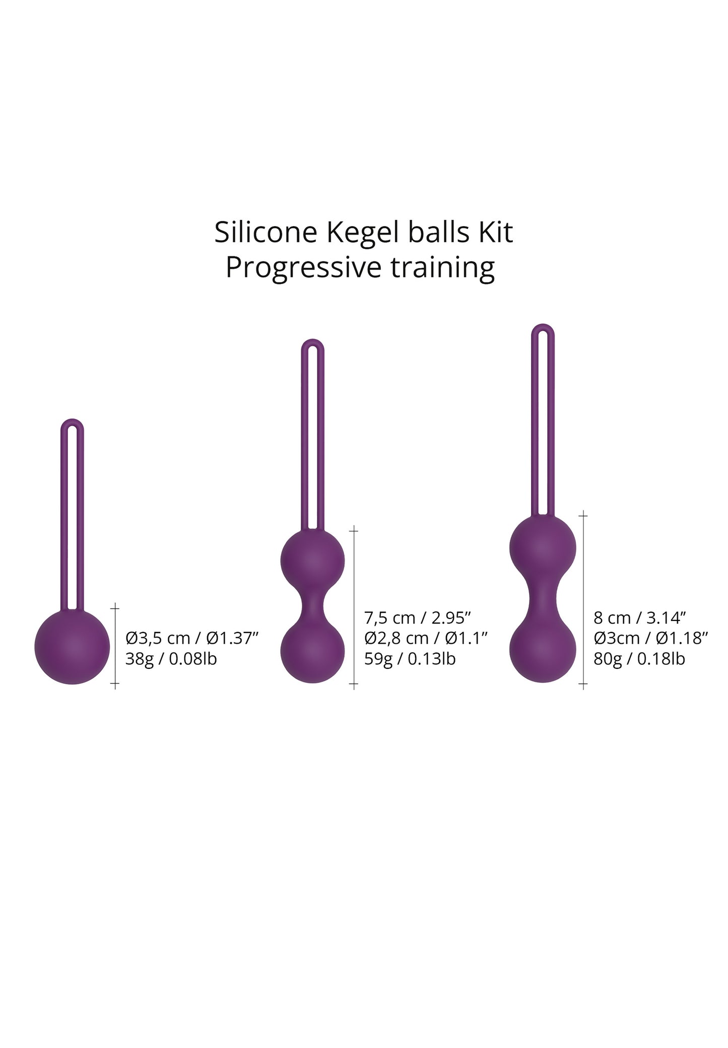 Kegel Balls Perfit Kit - Purple Rain
