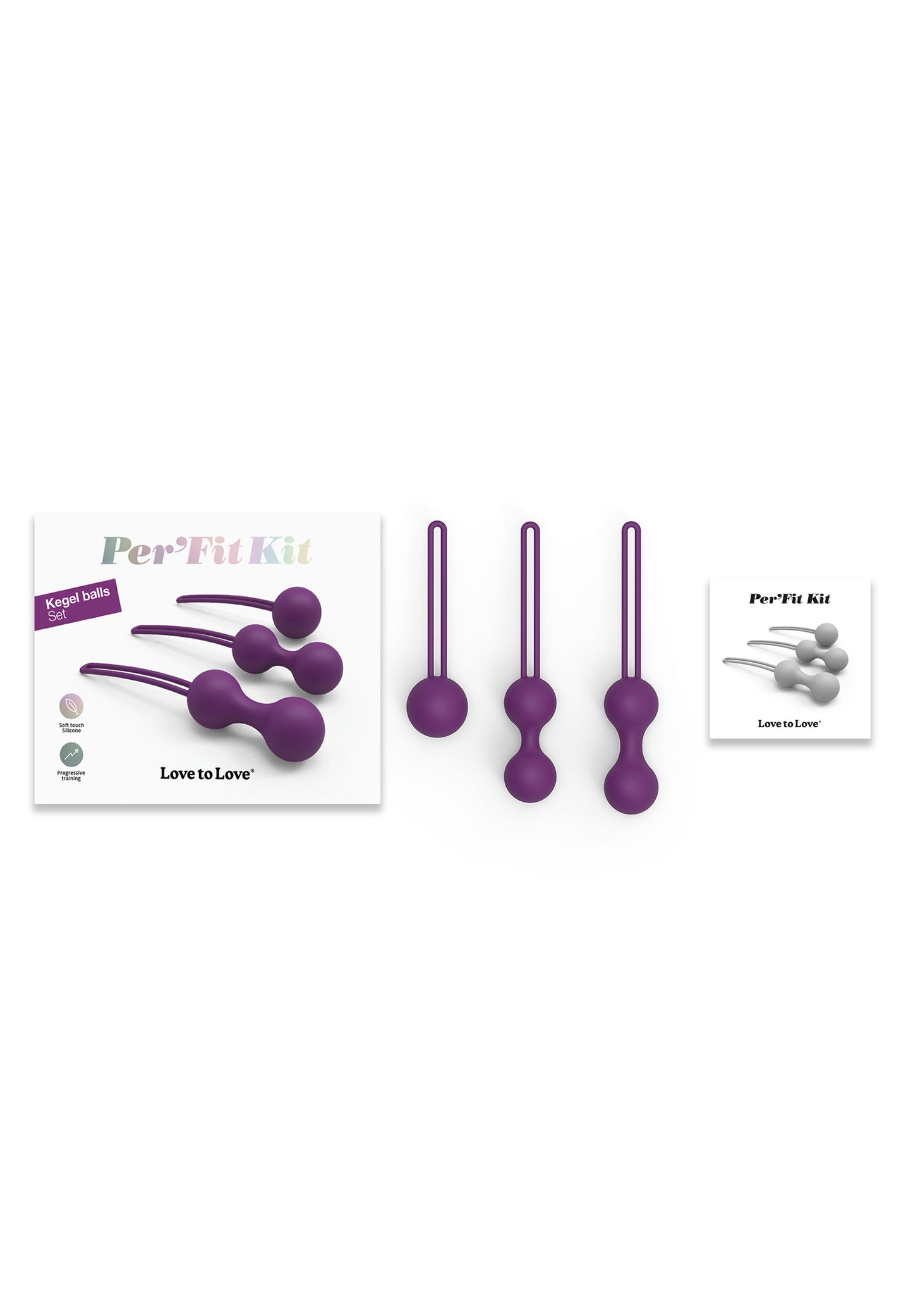 Kegel Balls Perfit Kit - Purple Rain