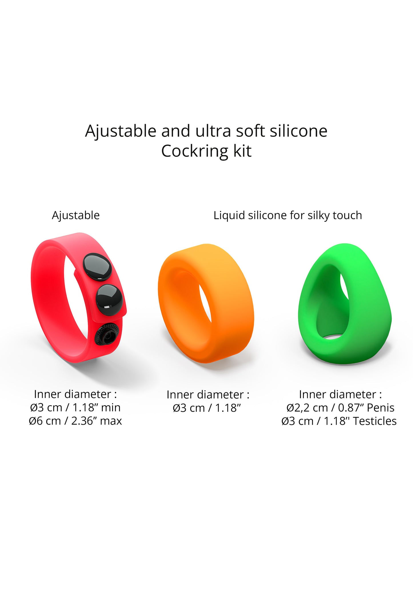 Silicone Cock Ring Set