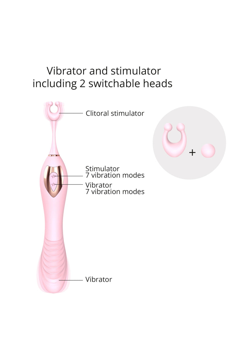 Ô Mega - Vibrator & Stimulator - Baby pink