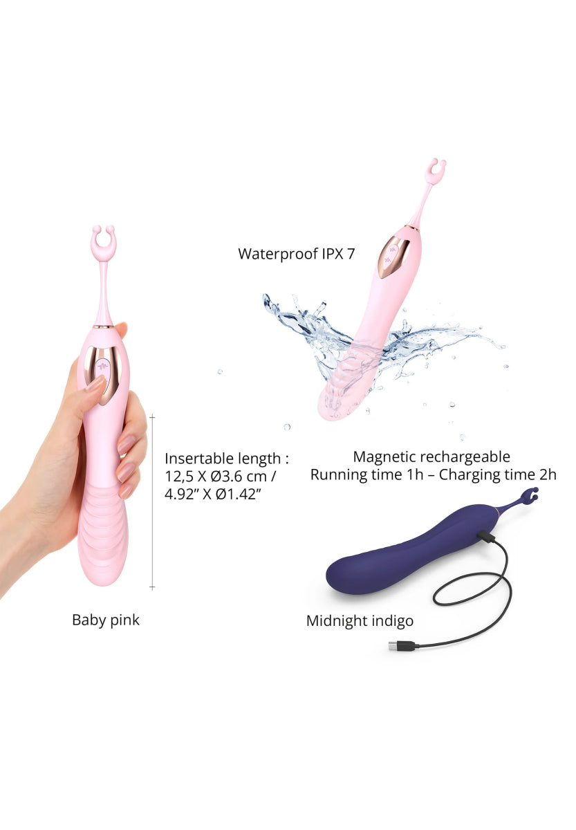 Ô Mega - Vibrator & Stimulator - Baby pink