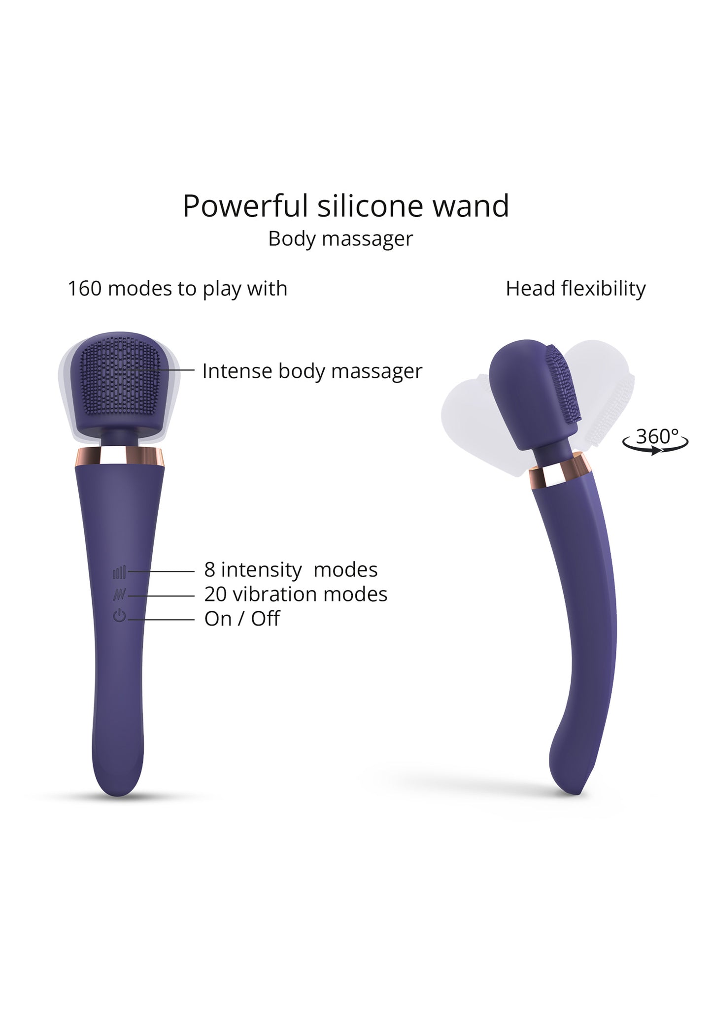 Rechargeable Wand Massager Brush Crush