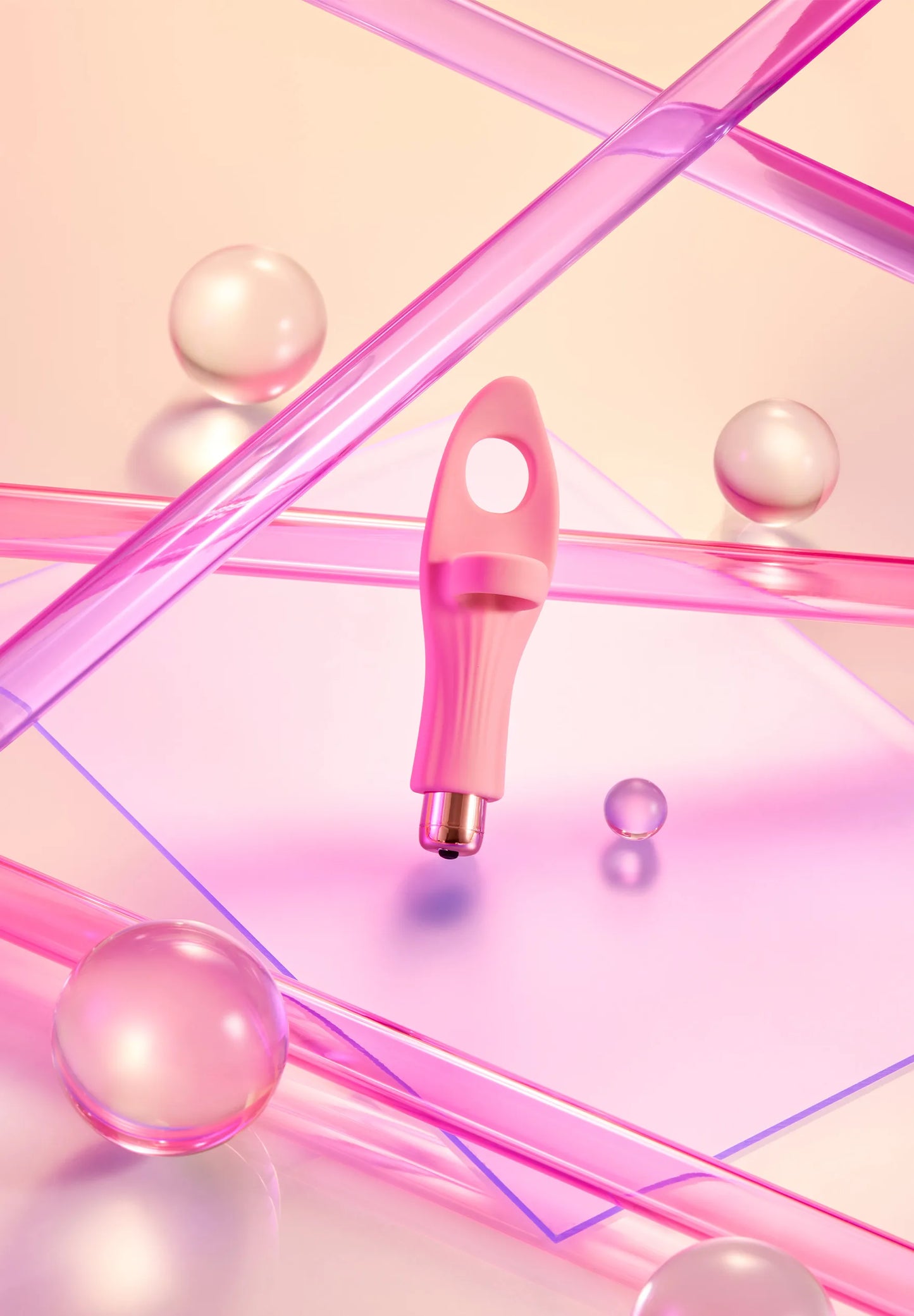 Rechargeable Clitoral Stimulator Tickle Me - Baby Pink