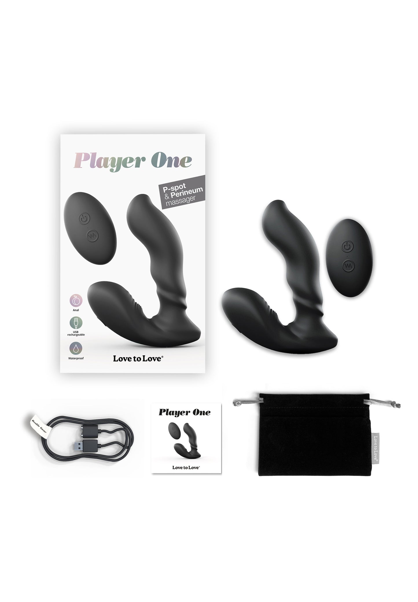 Vibrating Prostate Massager Player One - Black Onyx