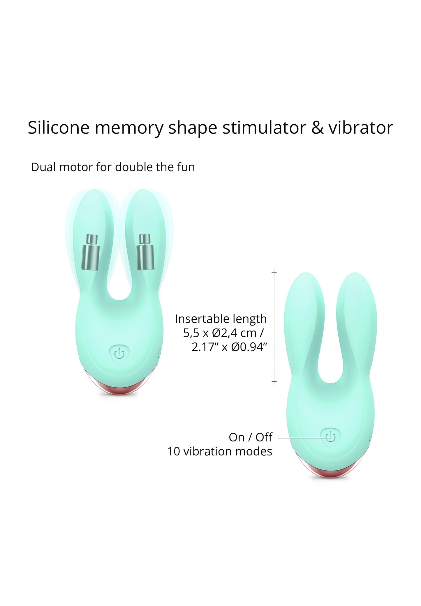 Vibrator & Clitoral Stimulator Hear Me - Enjoy Mint