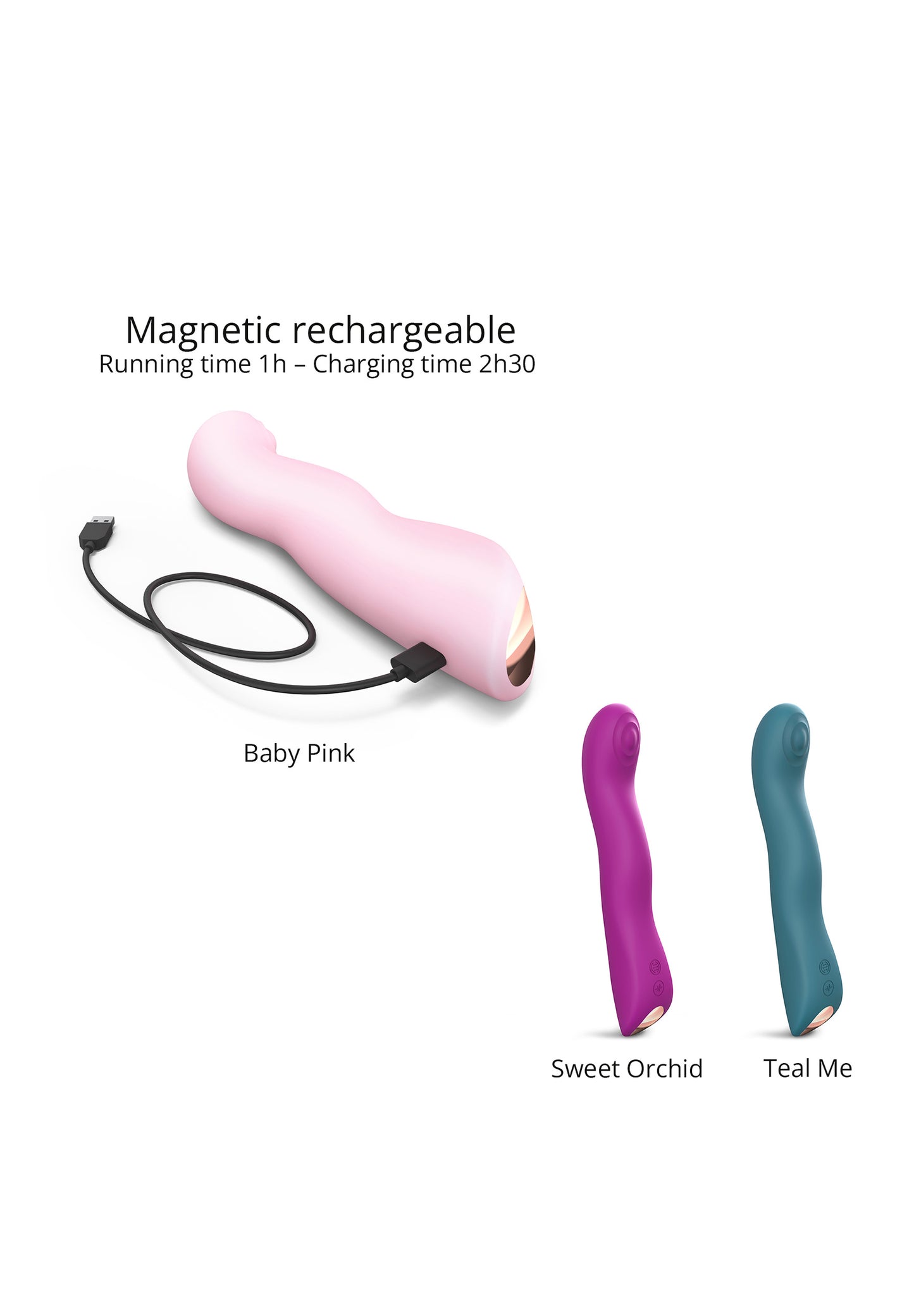 Vibrator & Clitoral Stimulator Swap - Baby Pink