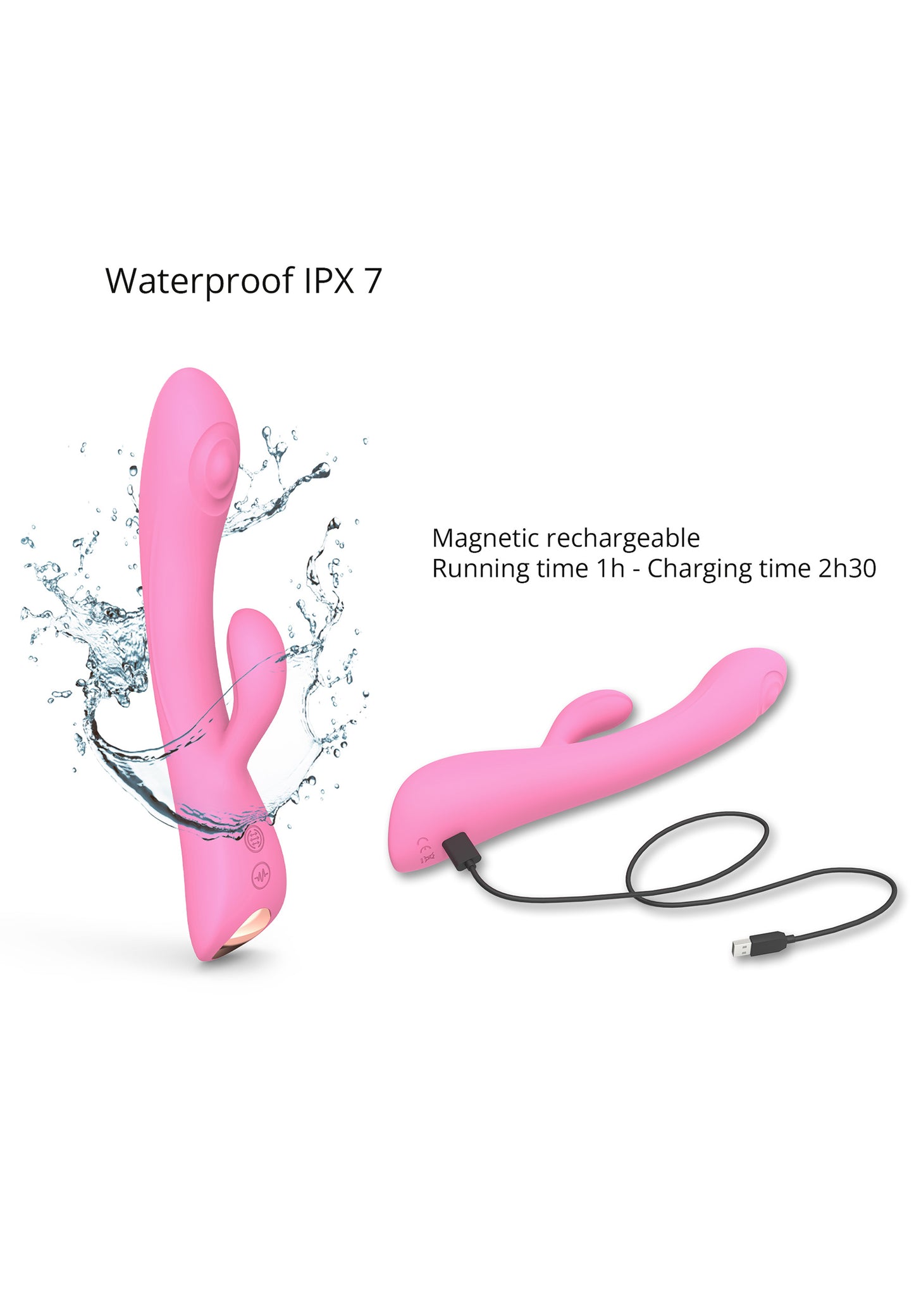 G Spot Rabbit Vibrator Bunny & Clyde - Pink Passion