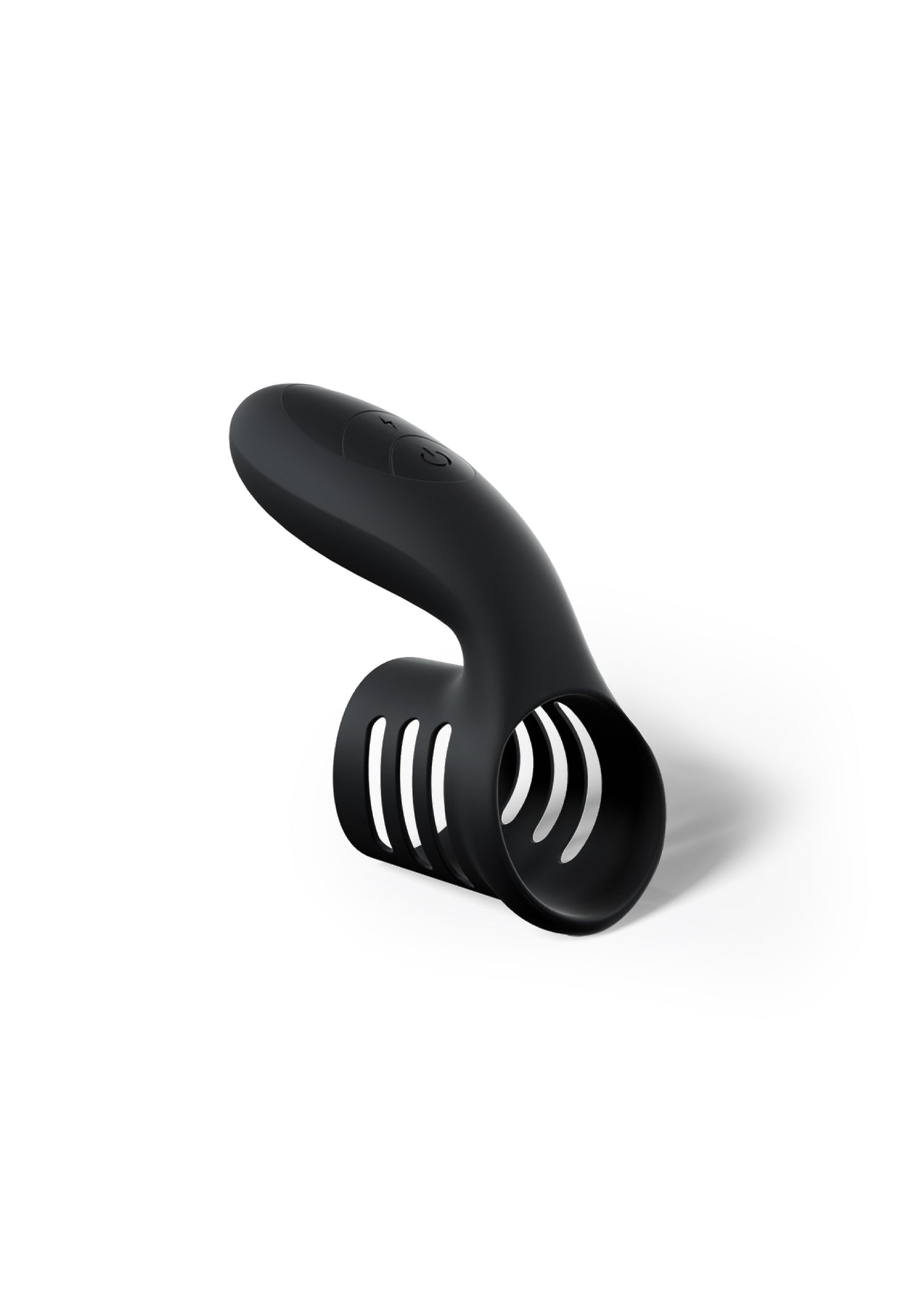 Cock Ring & Stimulator We Ring - Black Onyx