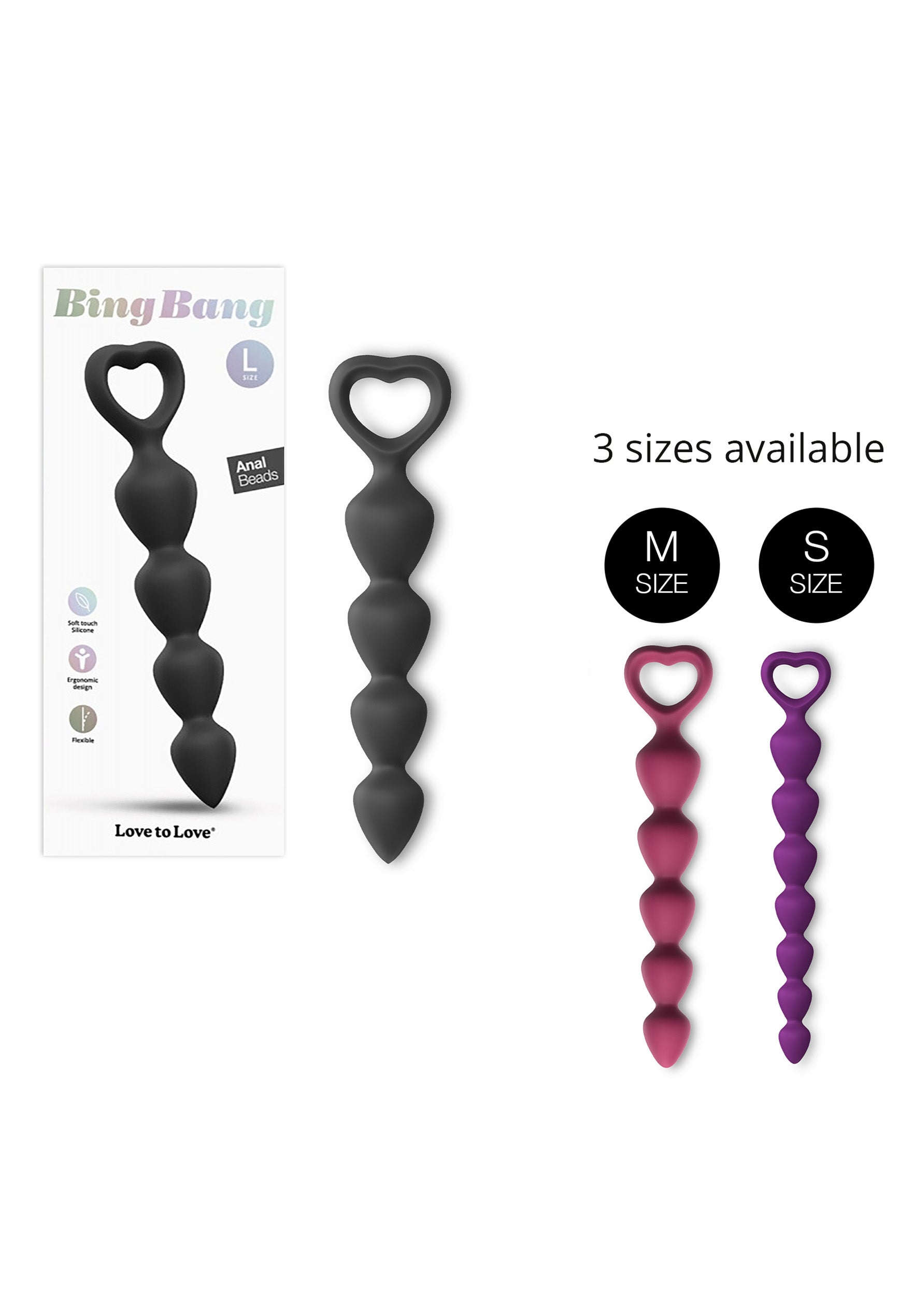 Anal Beads Bing Bang - Black Onyx