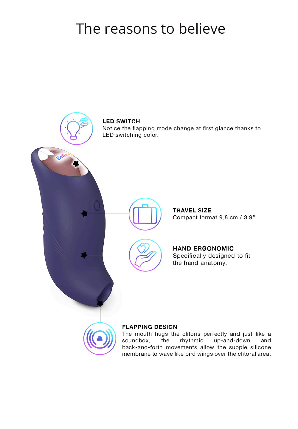 Rechargeable Clitoral Stimulator Believer - Love to Love®