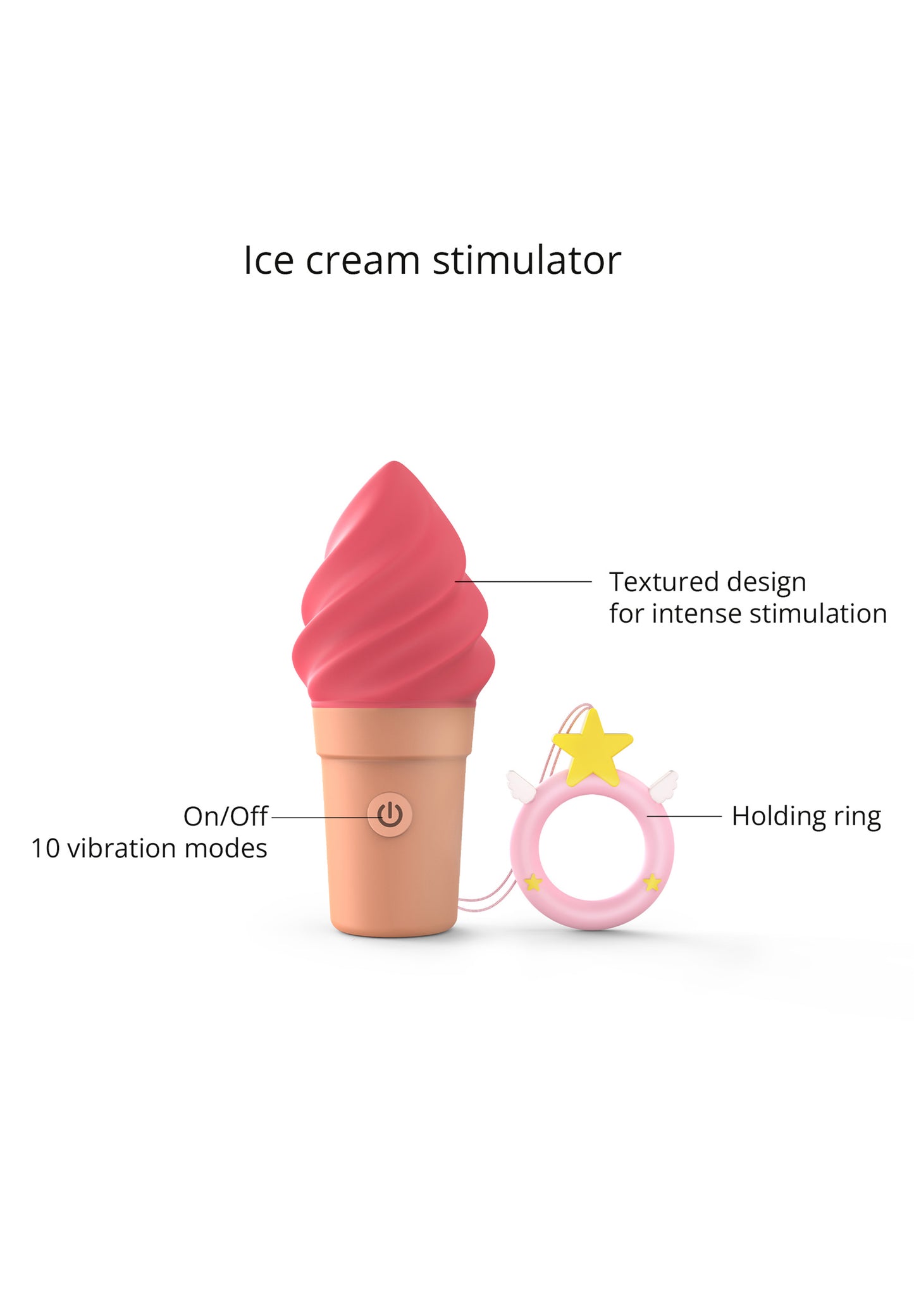 Clitoral Stimulator Cand'ice - Raspberry Jolly