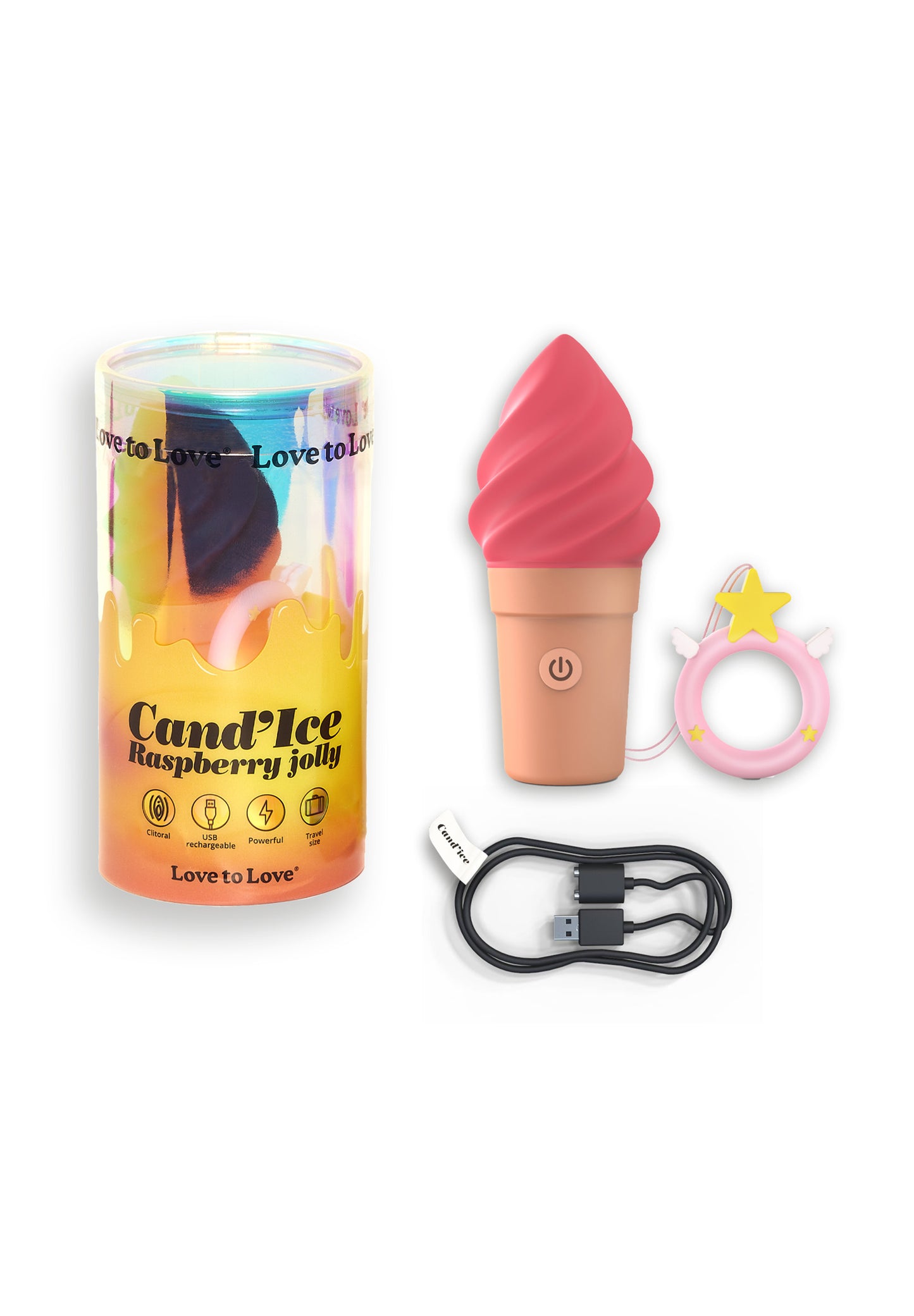 Clitoral Stimulator Cand'ice - Raspberry Jolly