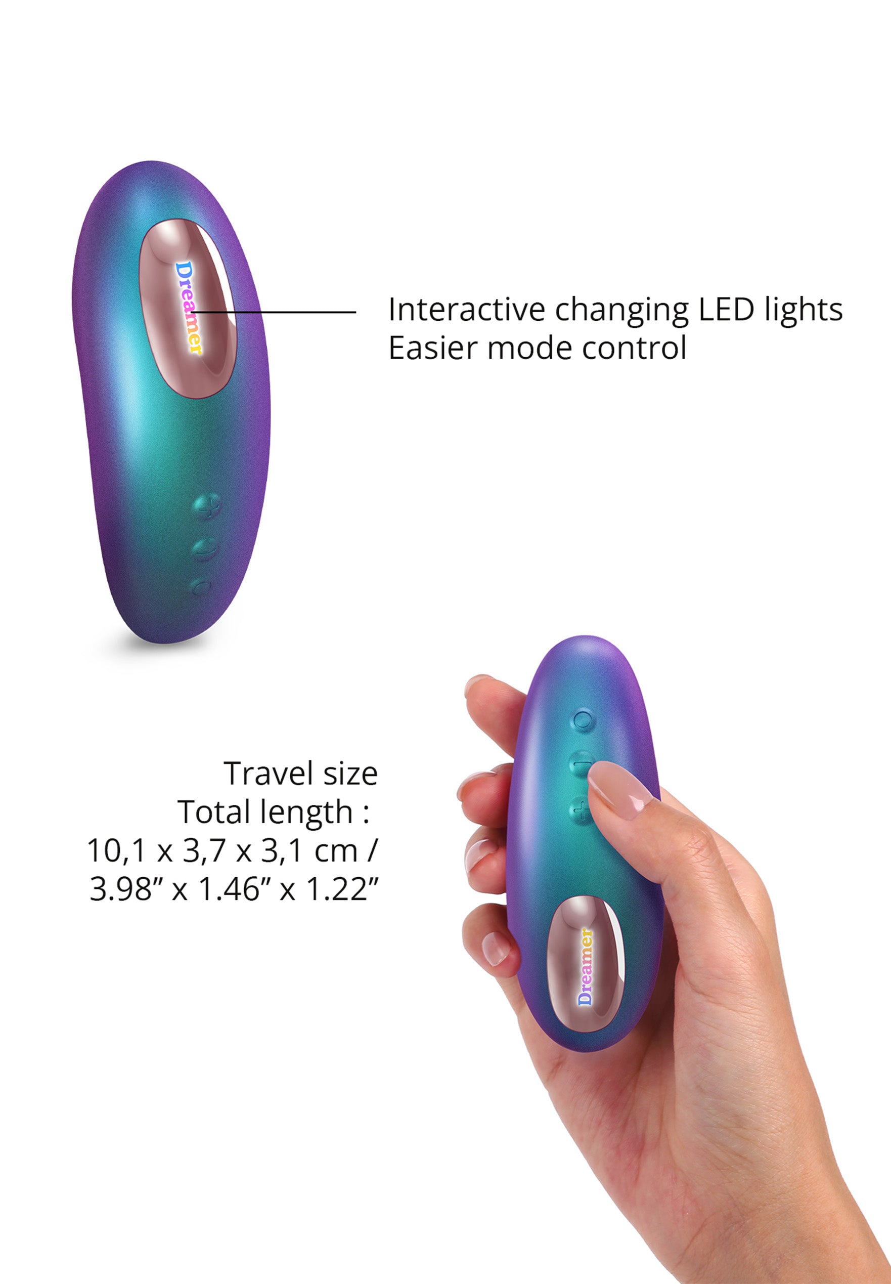 Clitoral Stimulator Dreamer - Iridescent Turquoise