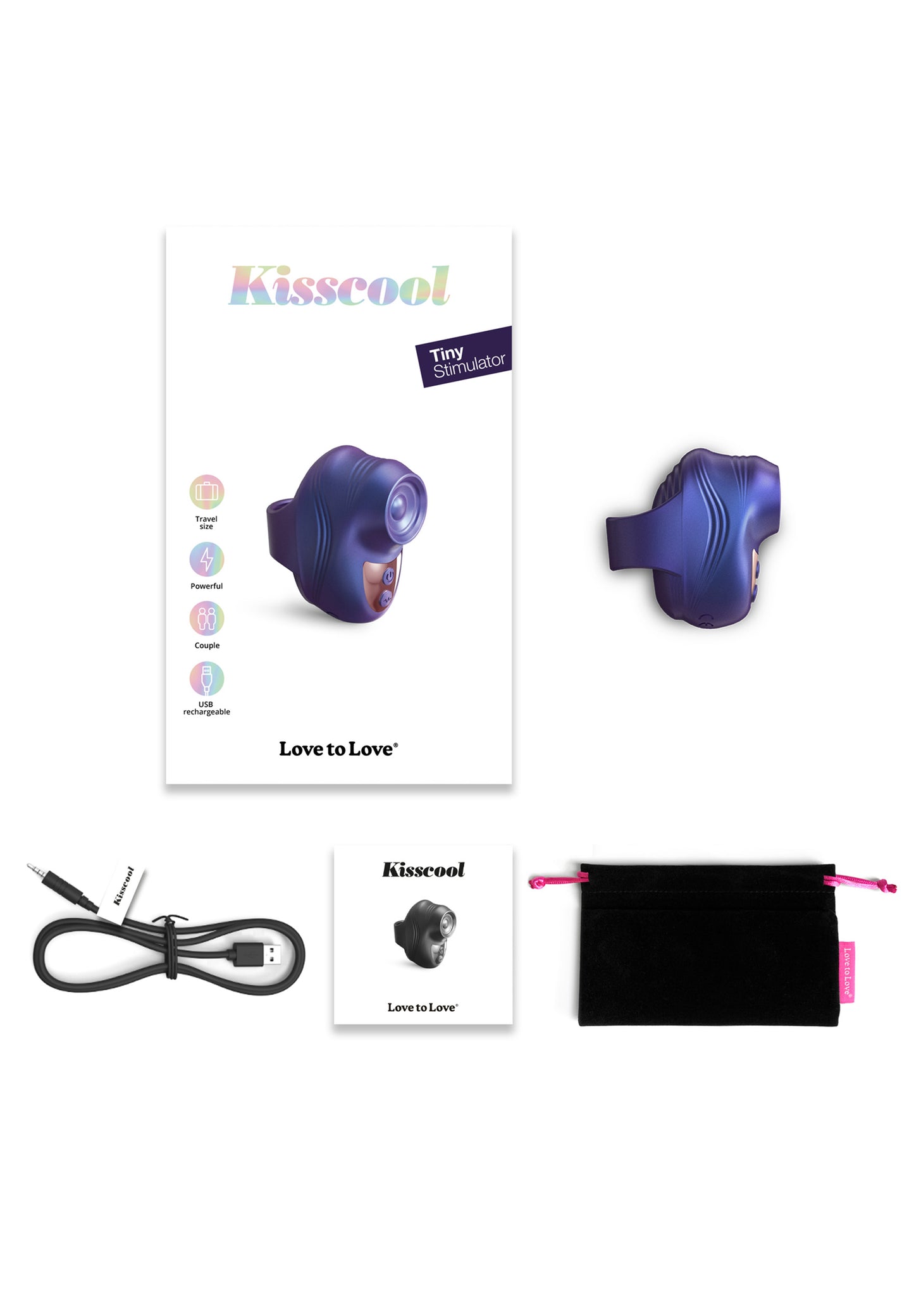 Clitoral Stimulator Kisscool - Iridescent Indigo