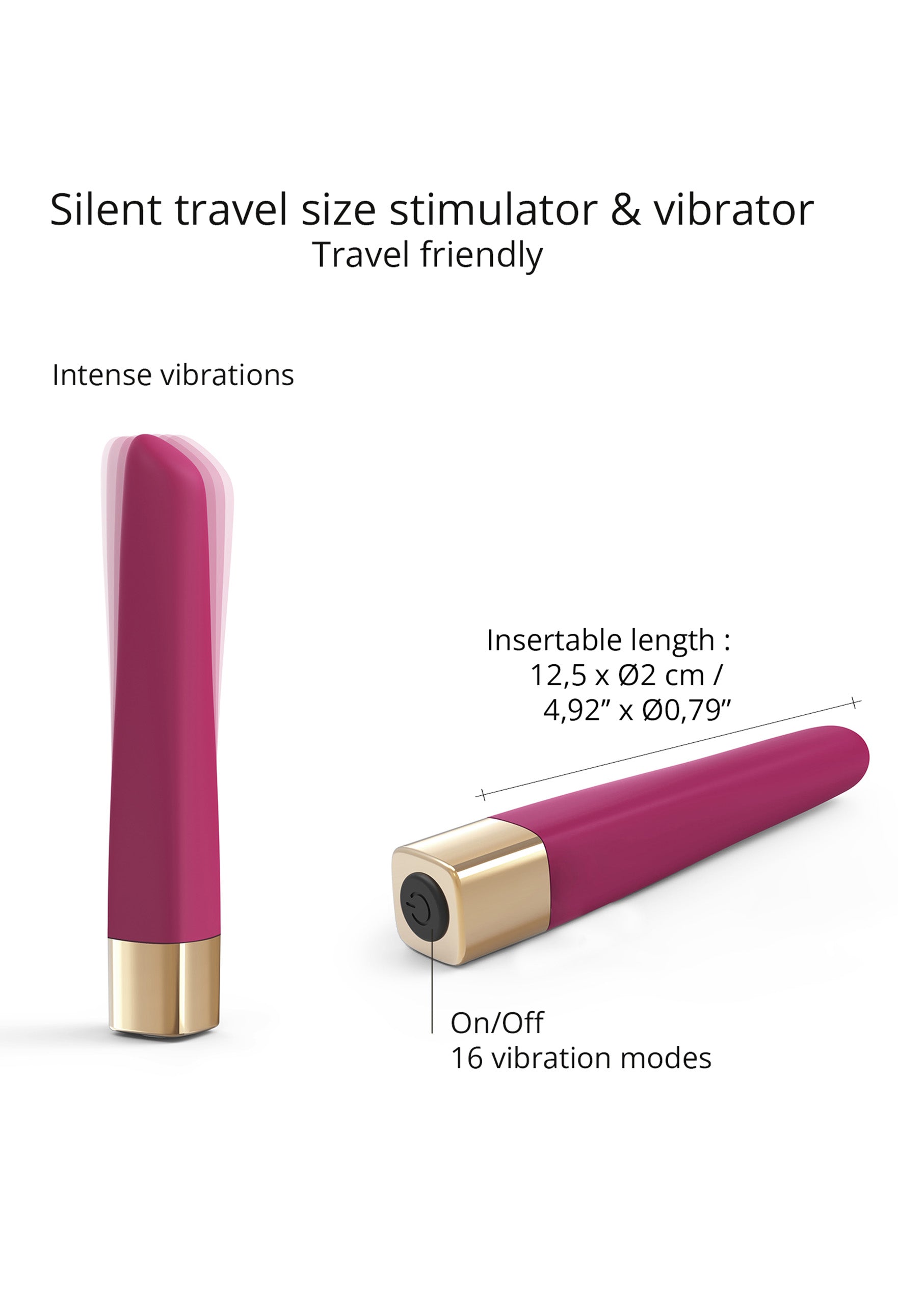 Vibrator & Clitoral Stimulator Delight Me - Plum Star