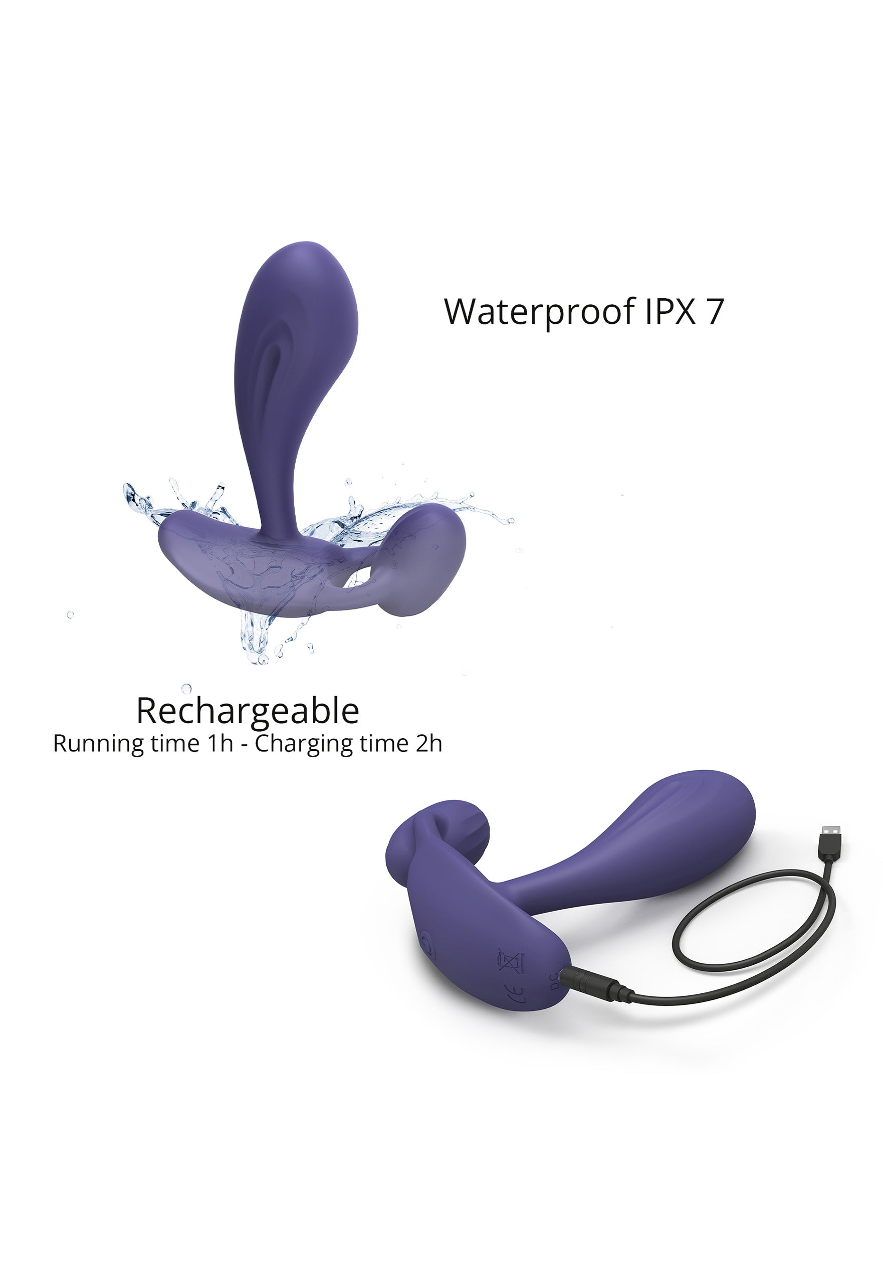 G Spot & P Spot Vibrator Witty - Midnight Indigo