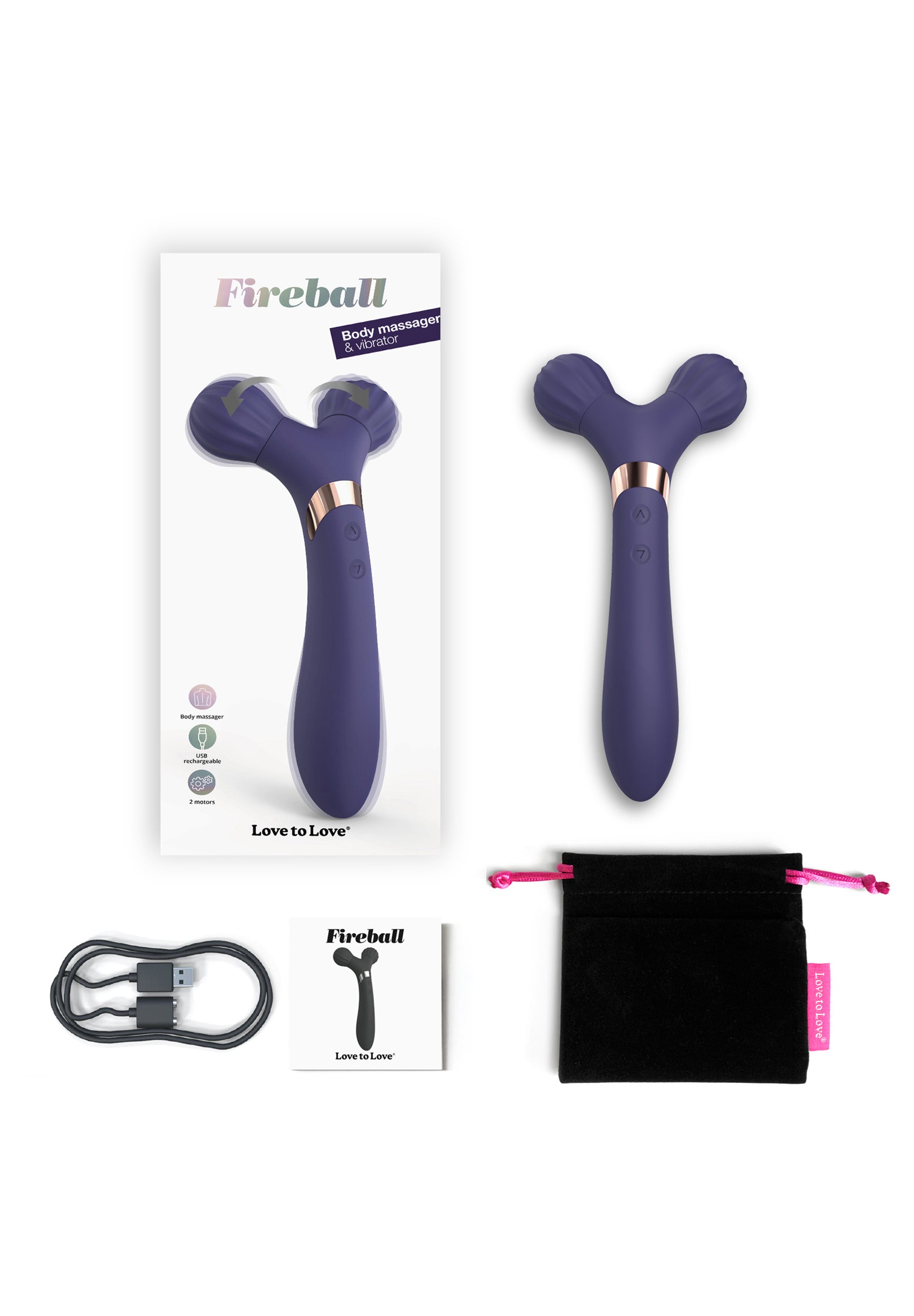 Massager & Vibrator Fireball - Midnight Indigo