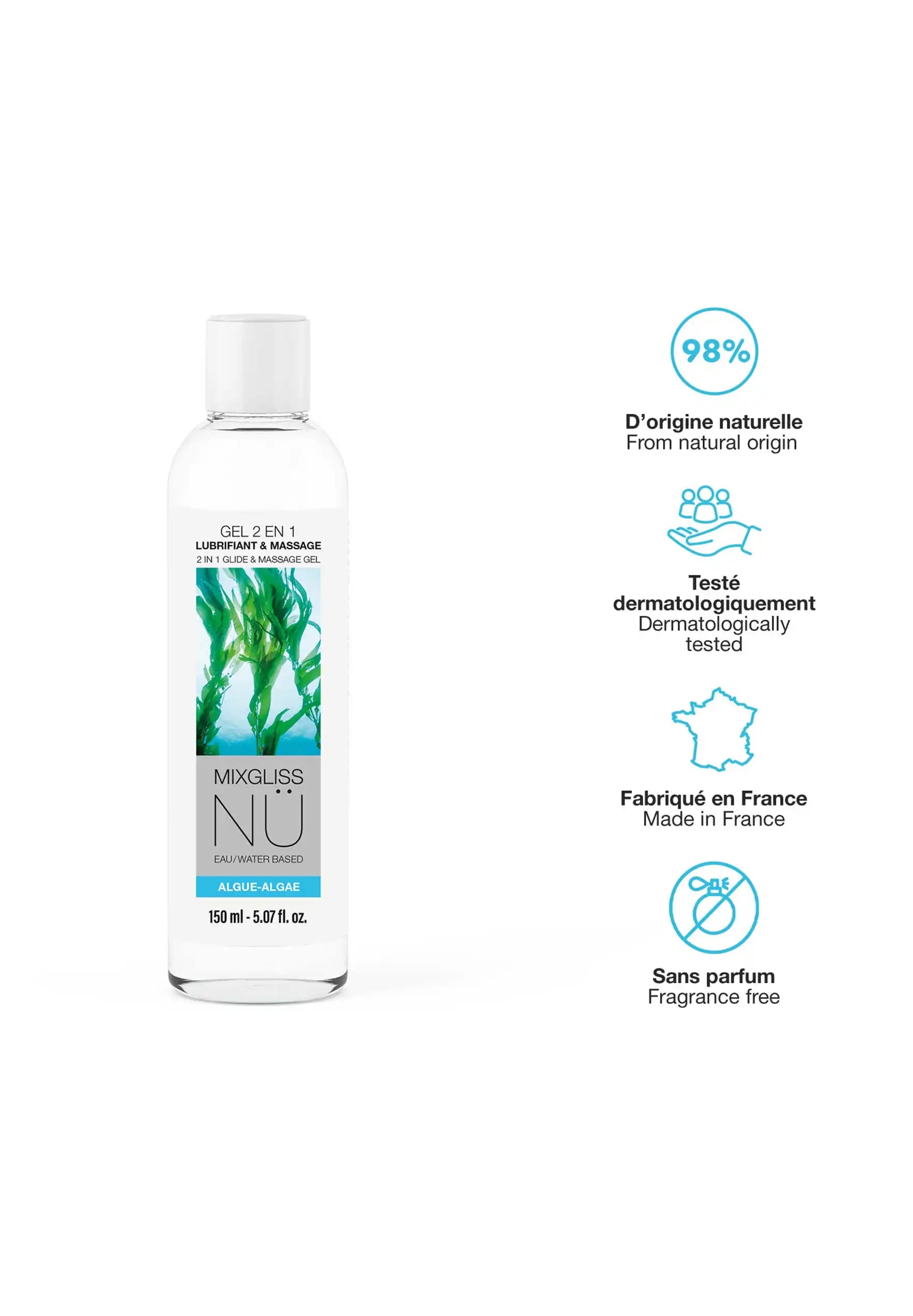 Mixgliss N Algae - 2 in 1 Massage & Intimate Gel Love to Love Mixgliss N Algae - 2 in 1 Massage & Intimate Gel Love to Love