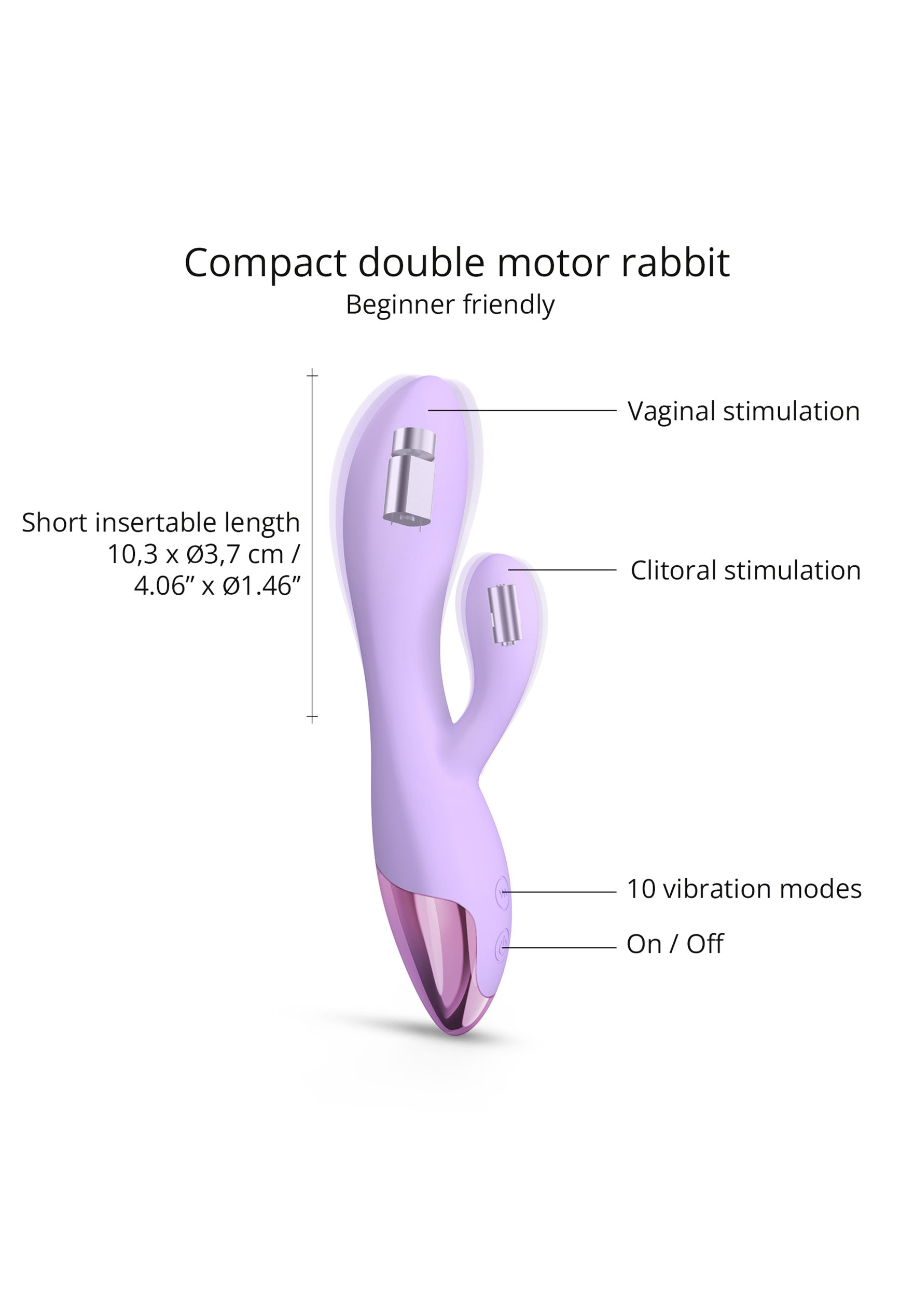 Rabbit Funky Bunny - Viva Mauve