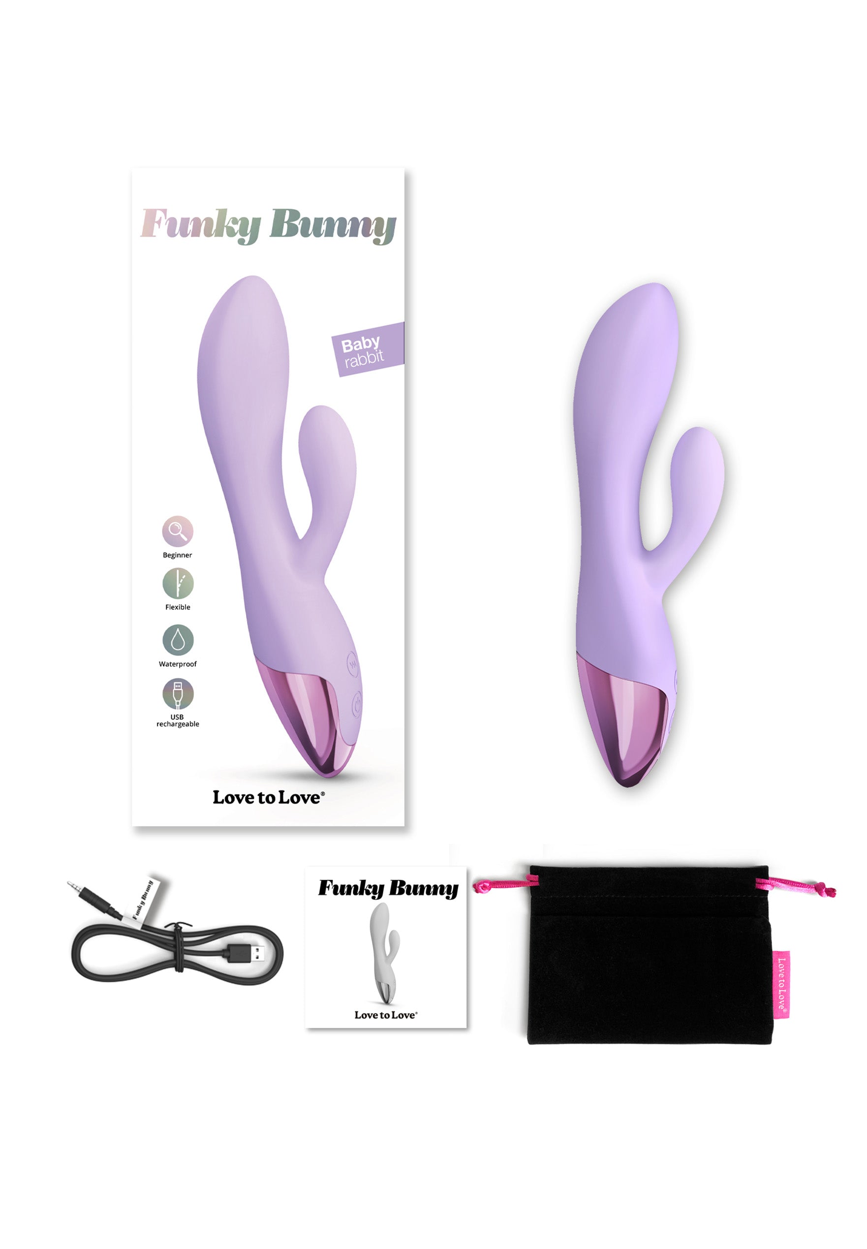 Rabbit Funky Bunny - Viva Mauve