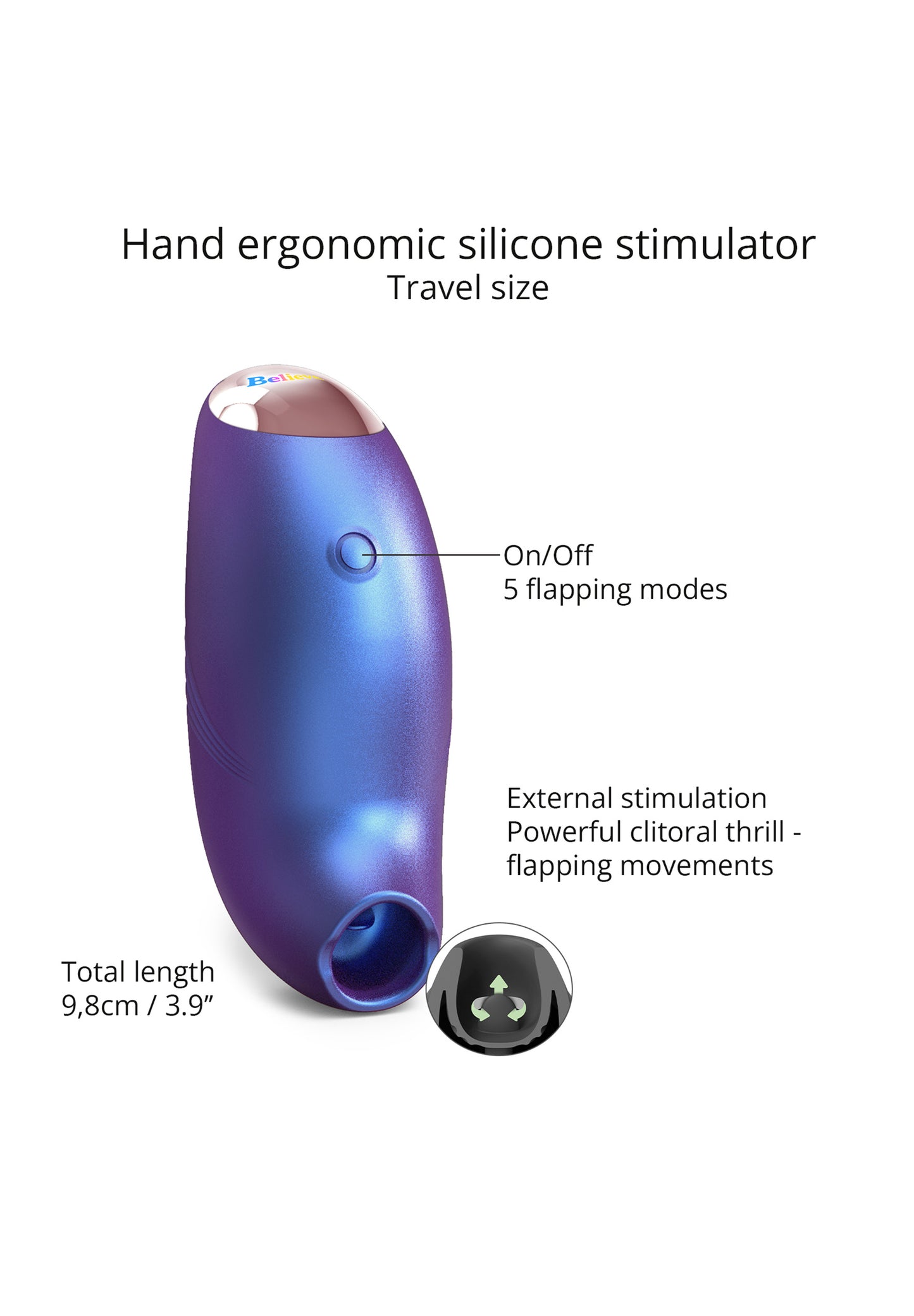 Rechargeable Clitoral Stimulator Believer - Iridescent Night
