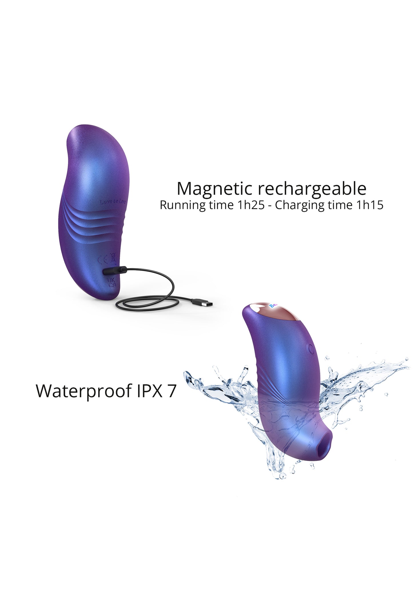 Rechargeable Clitoral Stimulator Believer - Iridescent Night