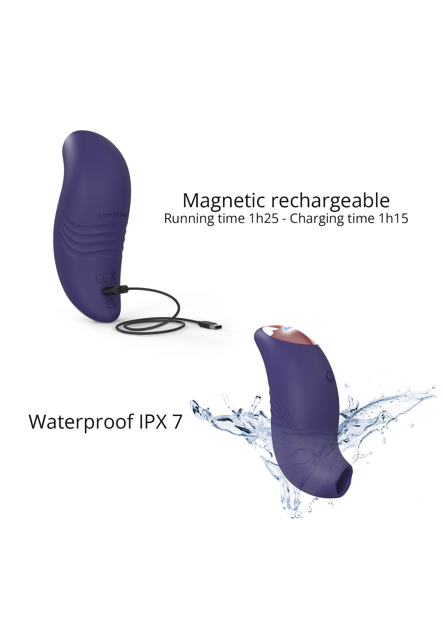 Rechargeable Clitoral Stimulator Believer - Midnight Indigo