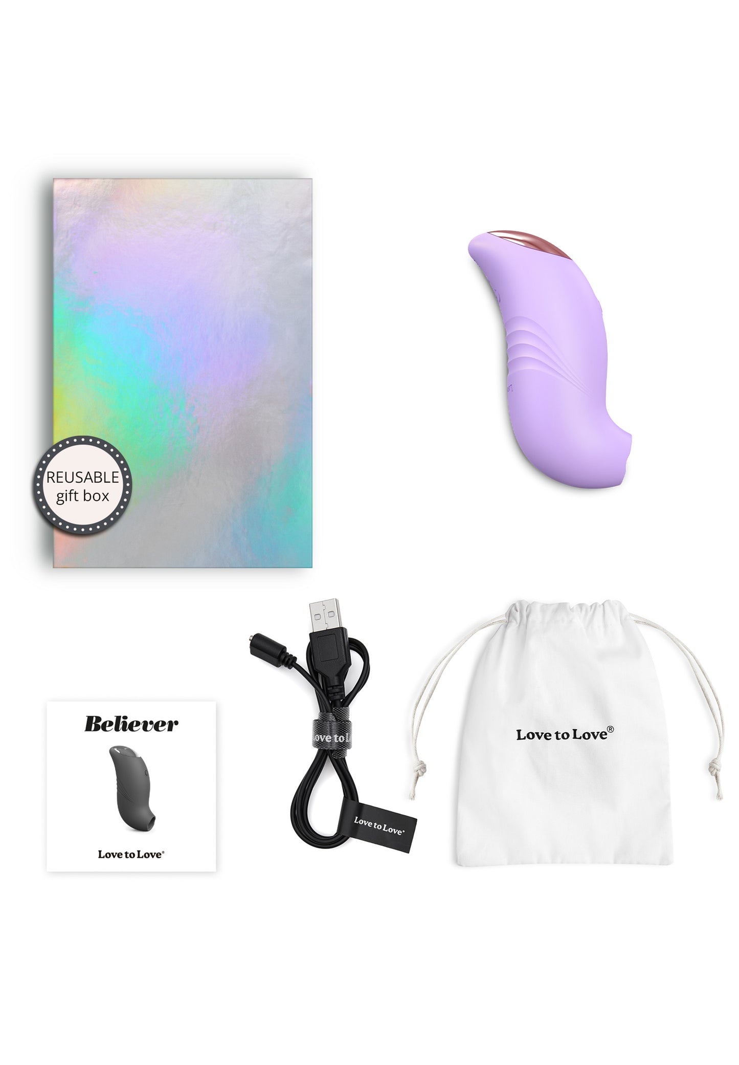 Rechargeable Clitoral Stimulator Believer - Viva Mauve