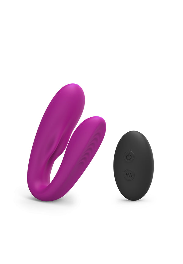 Rechargeable Remote Control Vibrator Match Up - Sweet Orchid