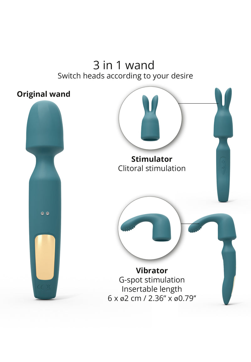 Rechargeable Wand Revolution - Teal Me