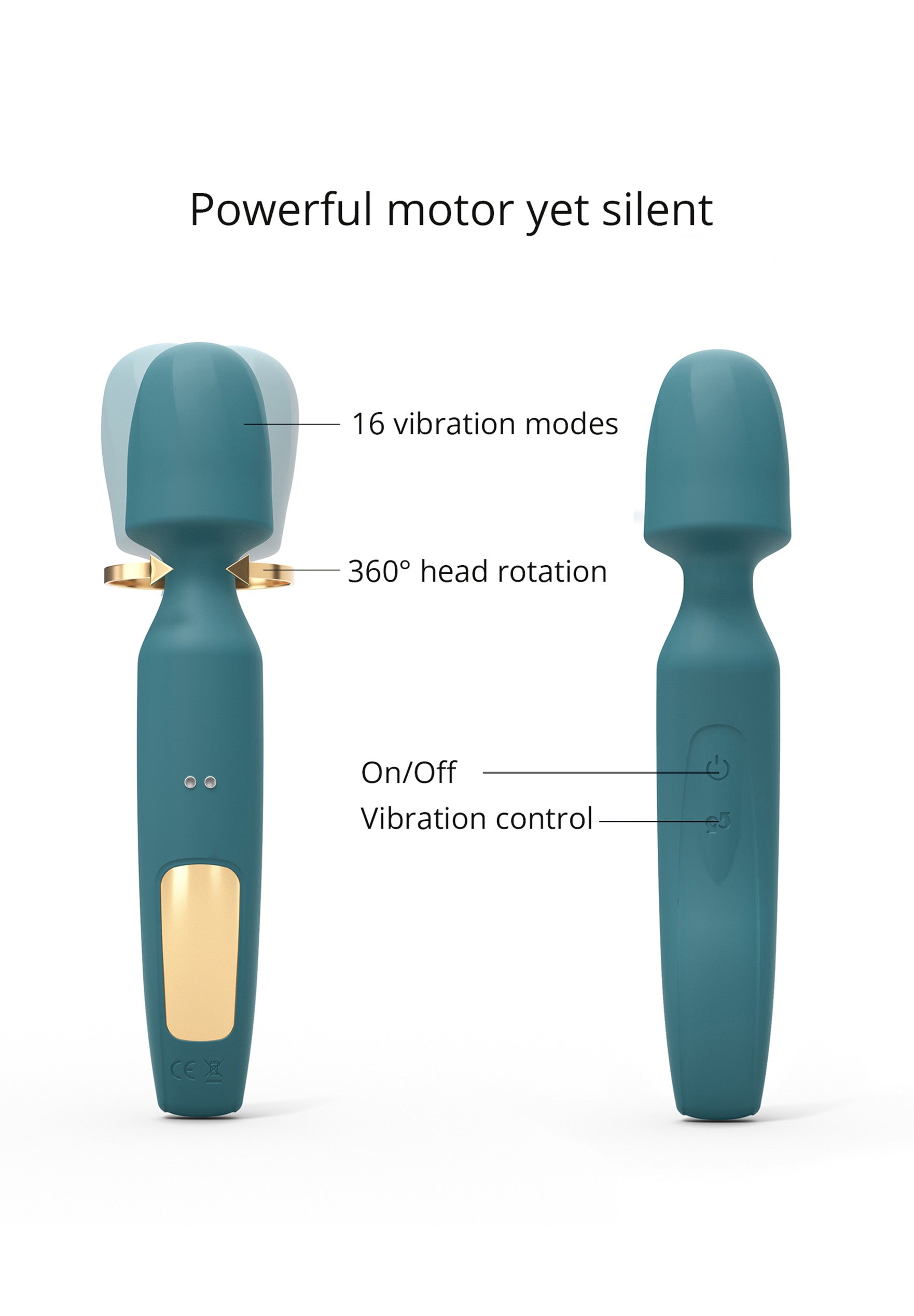 Rechargeable Wand Revolution - Teal Me