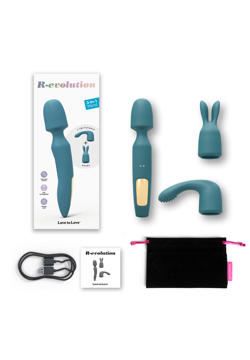 Rechargeable Wand Revolution - Teal Me