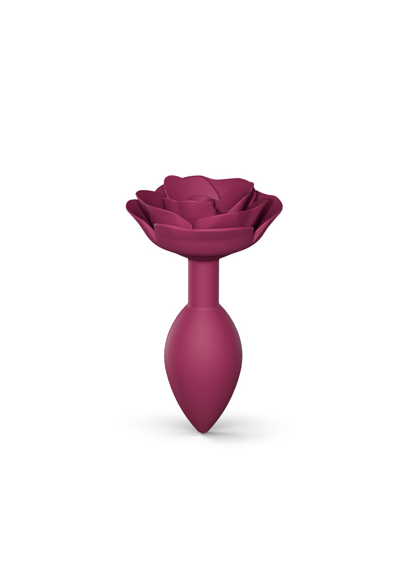 Open Roses Medium Butt Plug - Plum Star