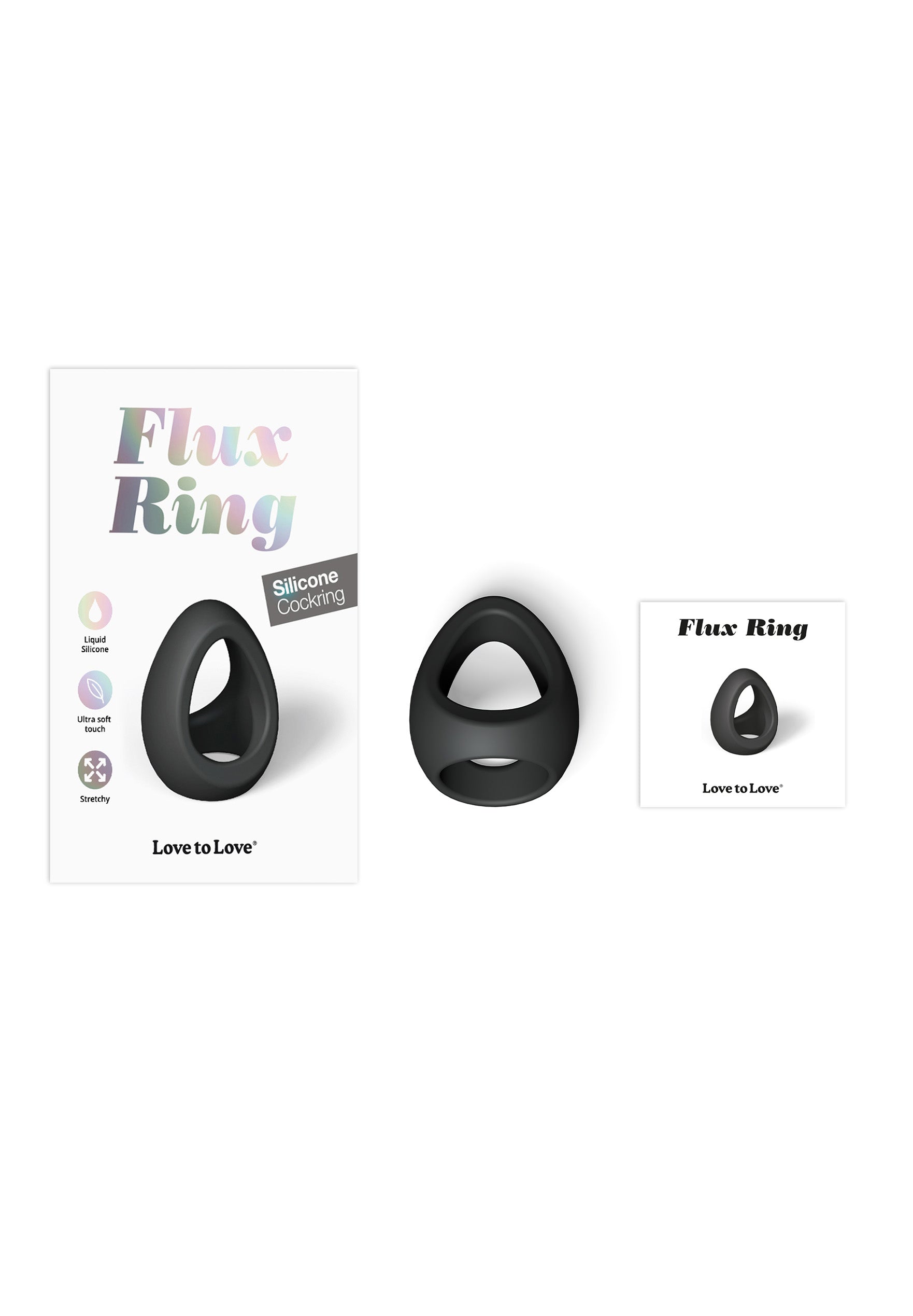 Silicone Cock Ring - Black Onyx