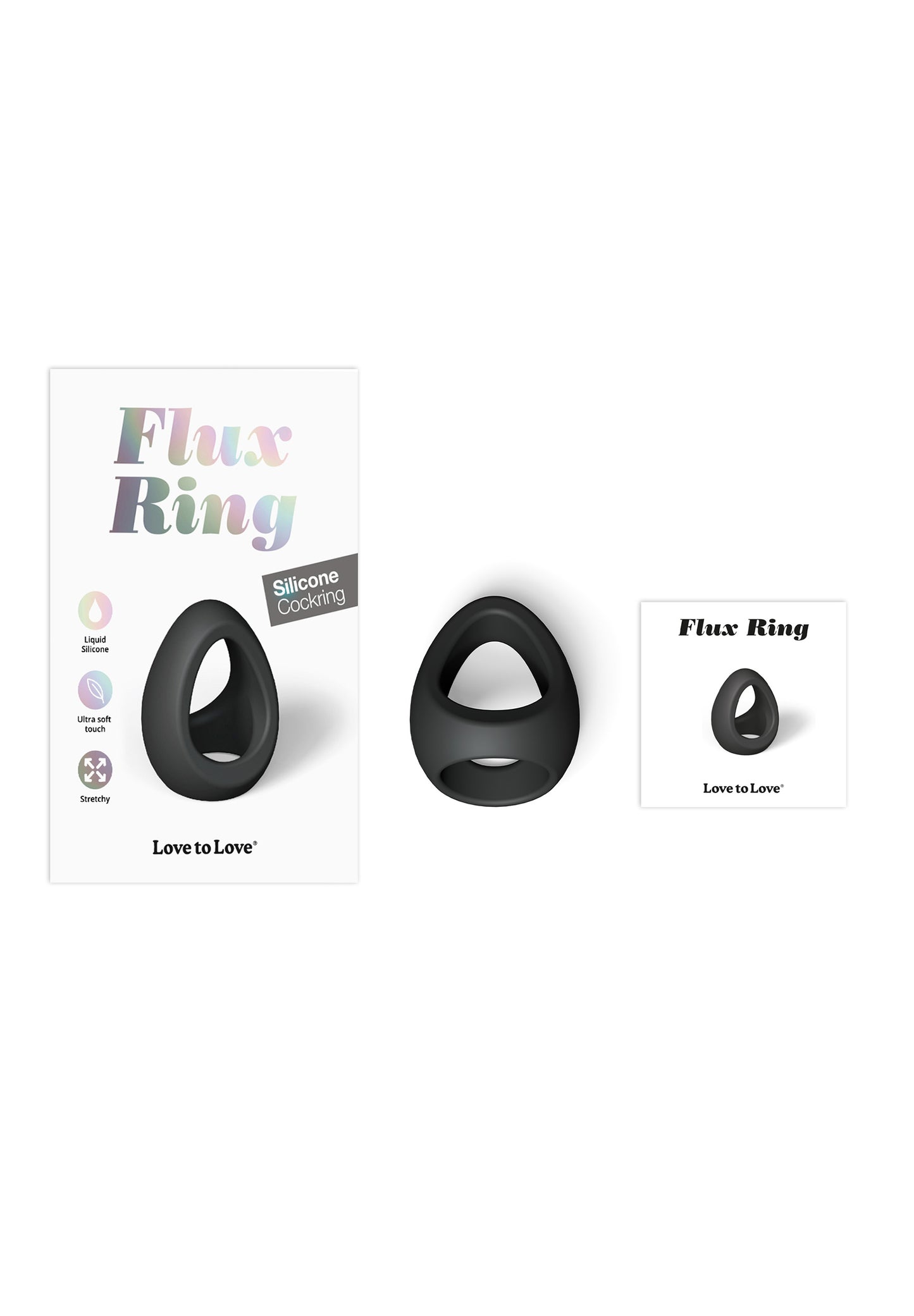 Silicone Cock Ring - Black Onyx