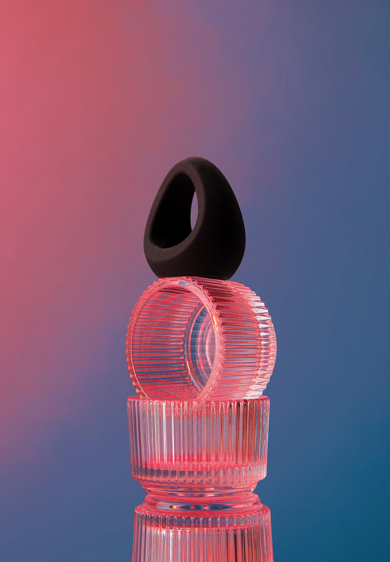 Silicone Cock Ring - Black Onyx