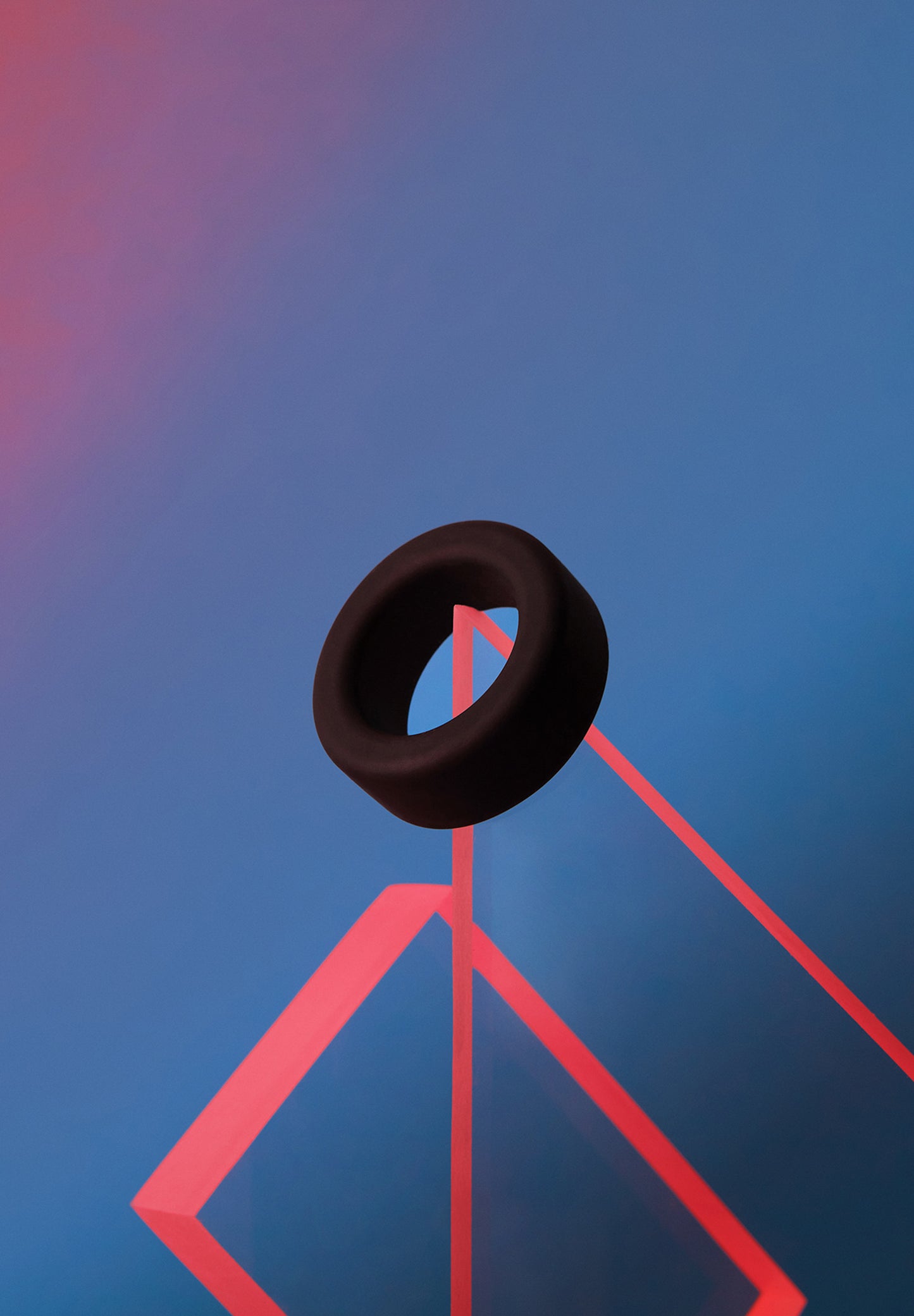 Silicone Cock Ring - Black Onyx