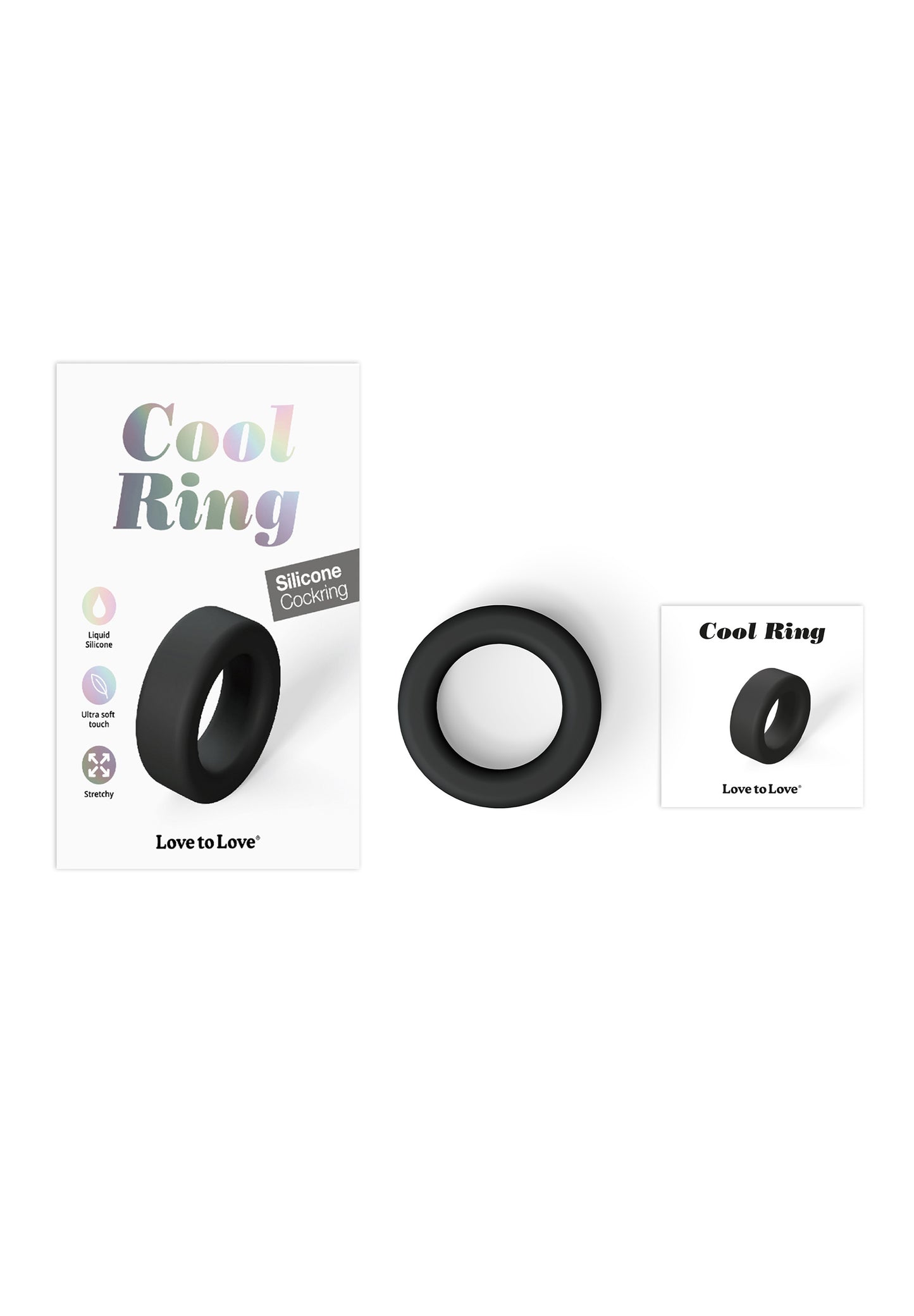 Silicone Cock Ring - Black Onyx