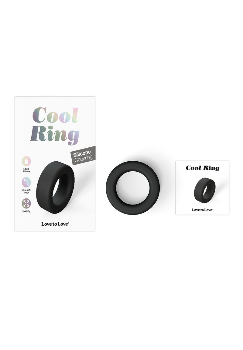 Silicone Cock Ring - Black Onyx