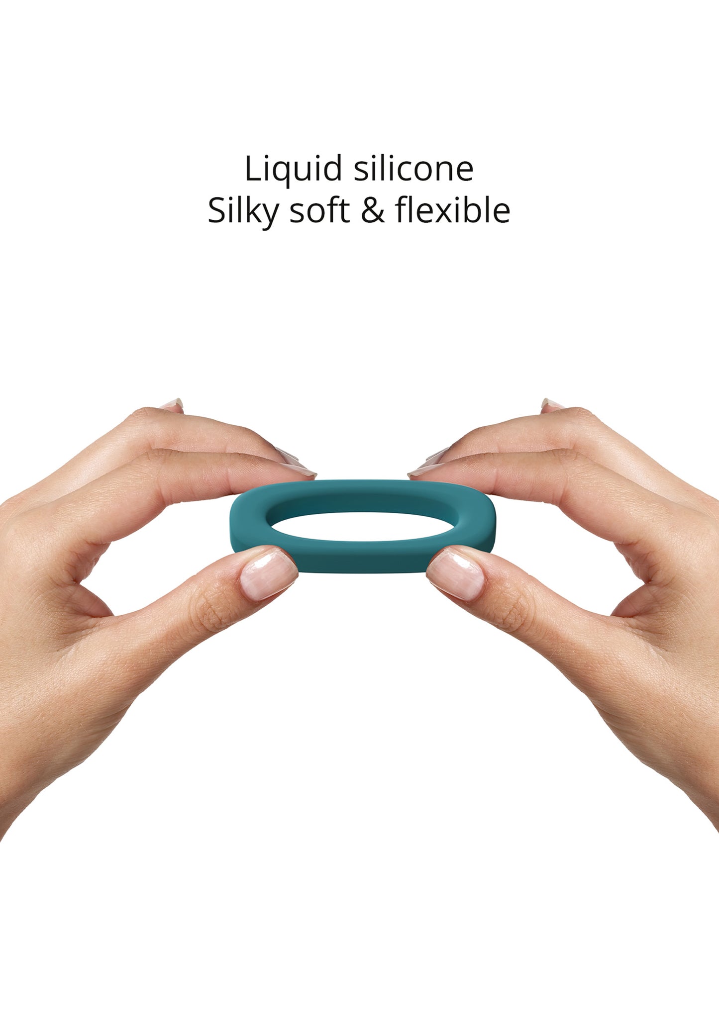 Silicone Cock Ring - Teal Me