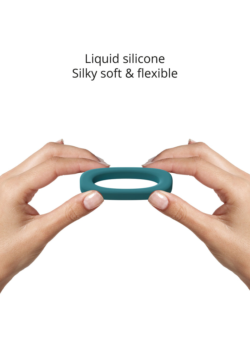 Silicone Cock Ring - Teal Me