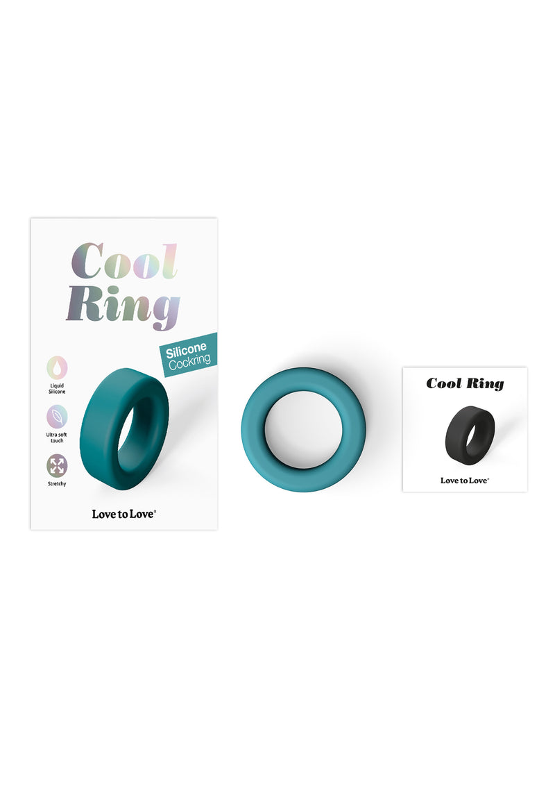 Silicone Cock Ring - Teal Me