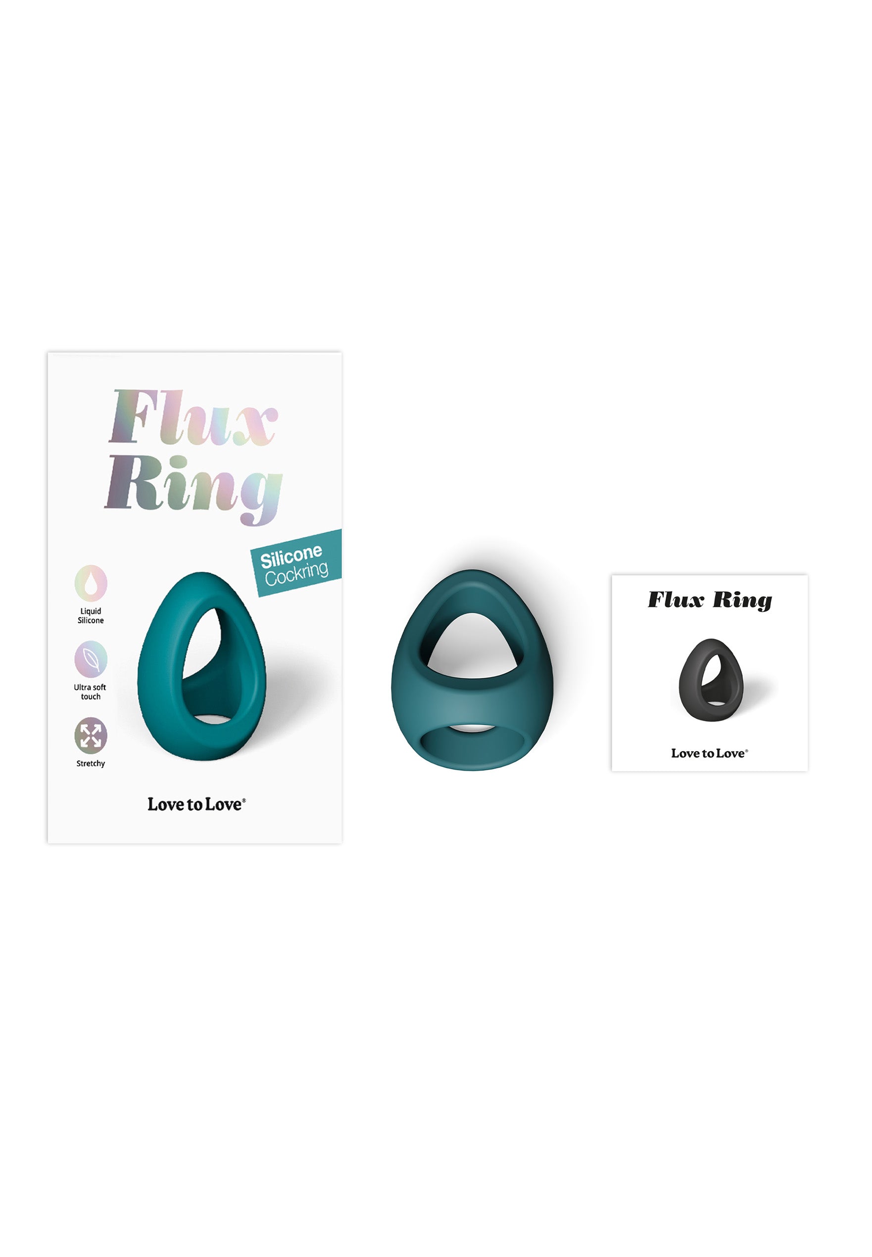 Silicone Cock Ring - Teal Me