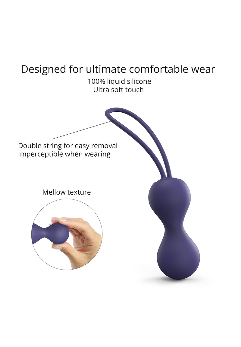 Silicone Kegel Balls Joia - Midnight Indigo